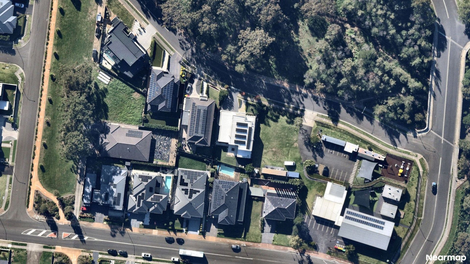 Vertical aerial view