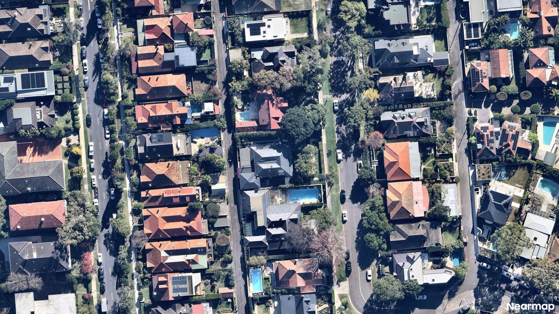 Vertical aerial view