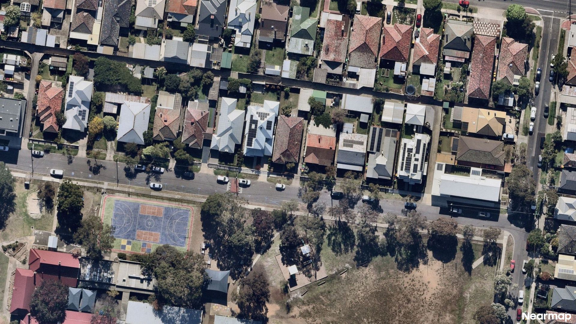 Vertical aerial view