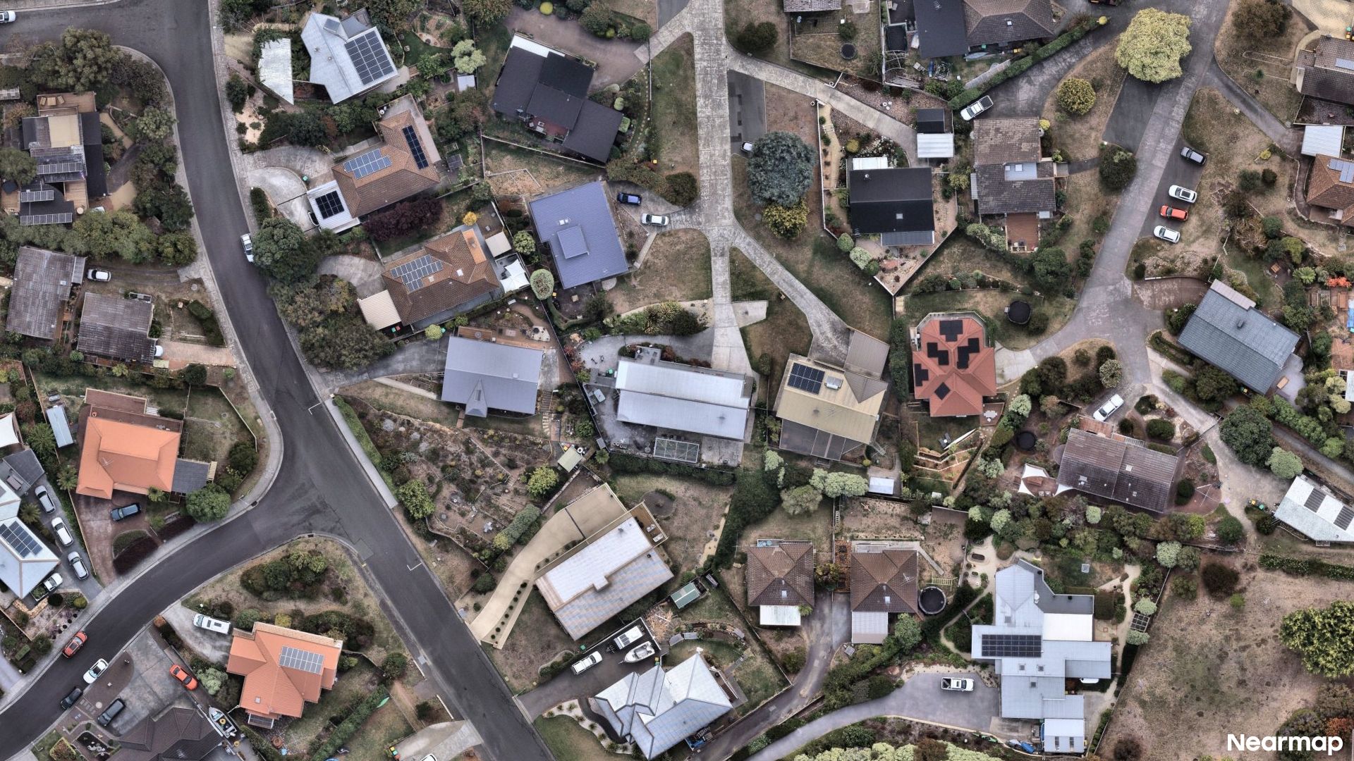 Vertical aerial view