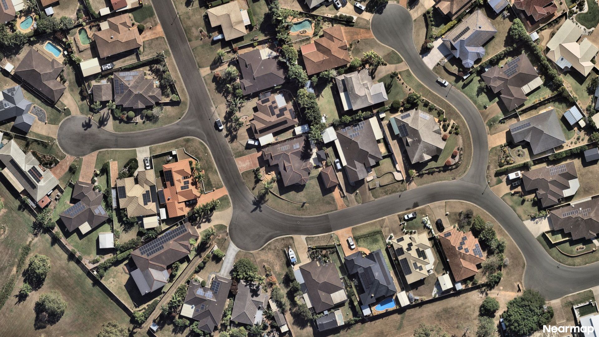 Vertical aerial view