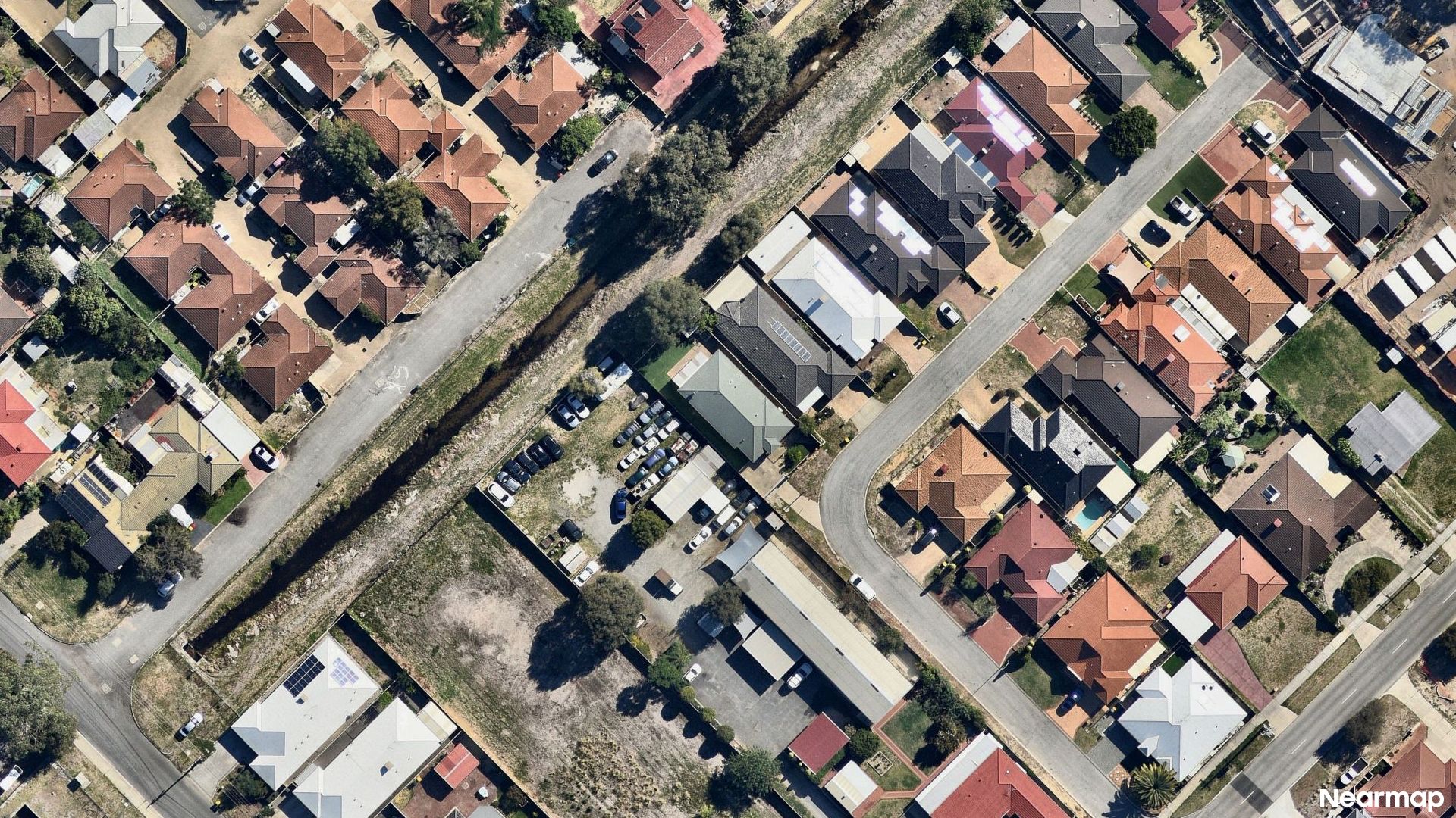 Vertical aerial view