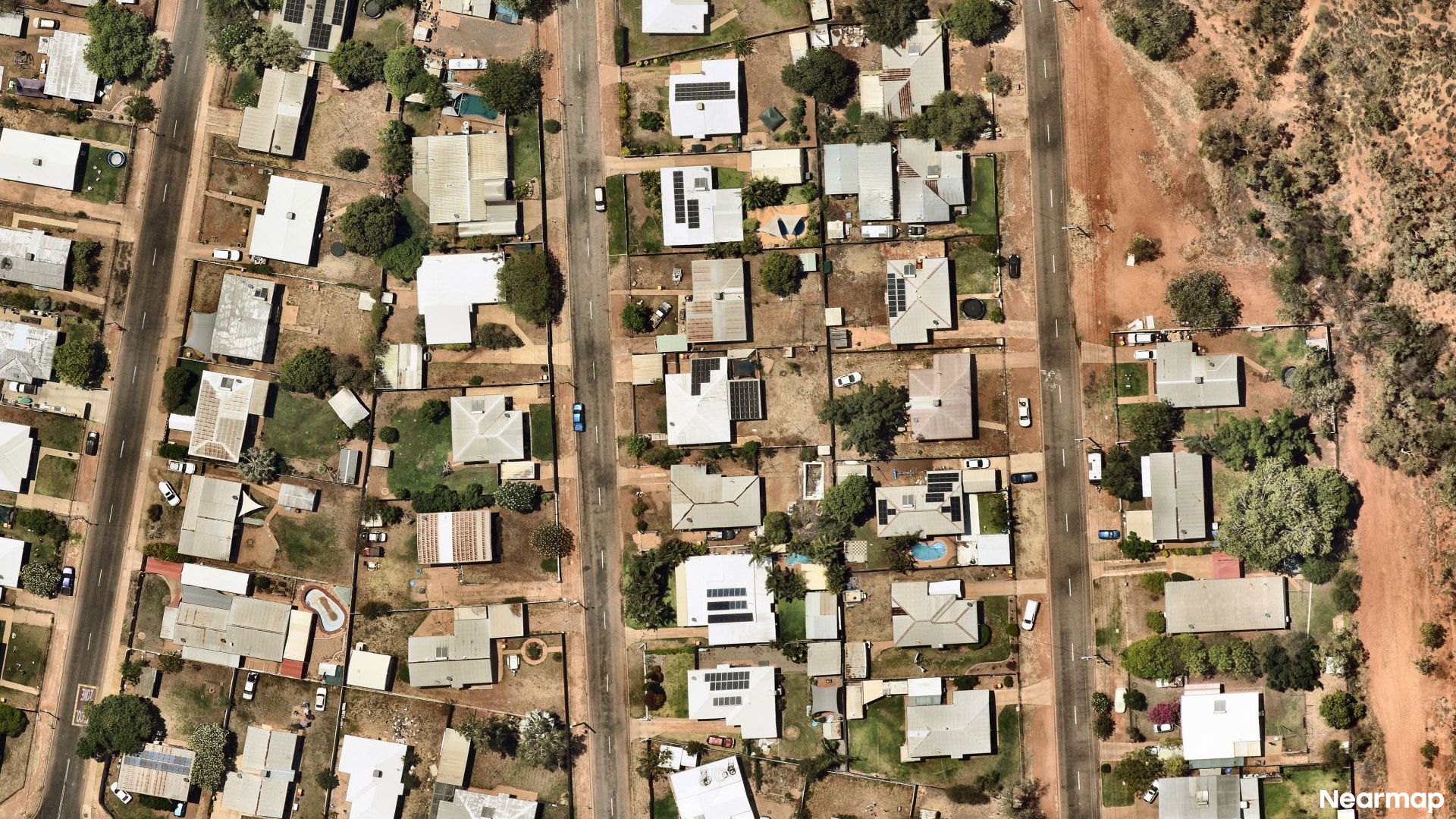 Vertical aerial view