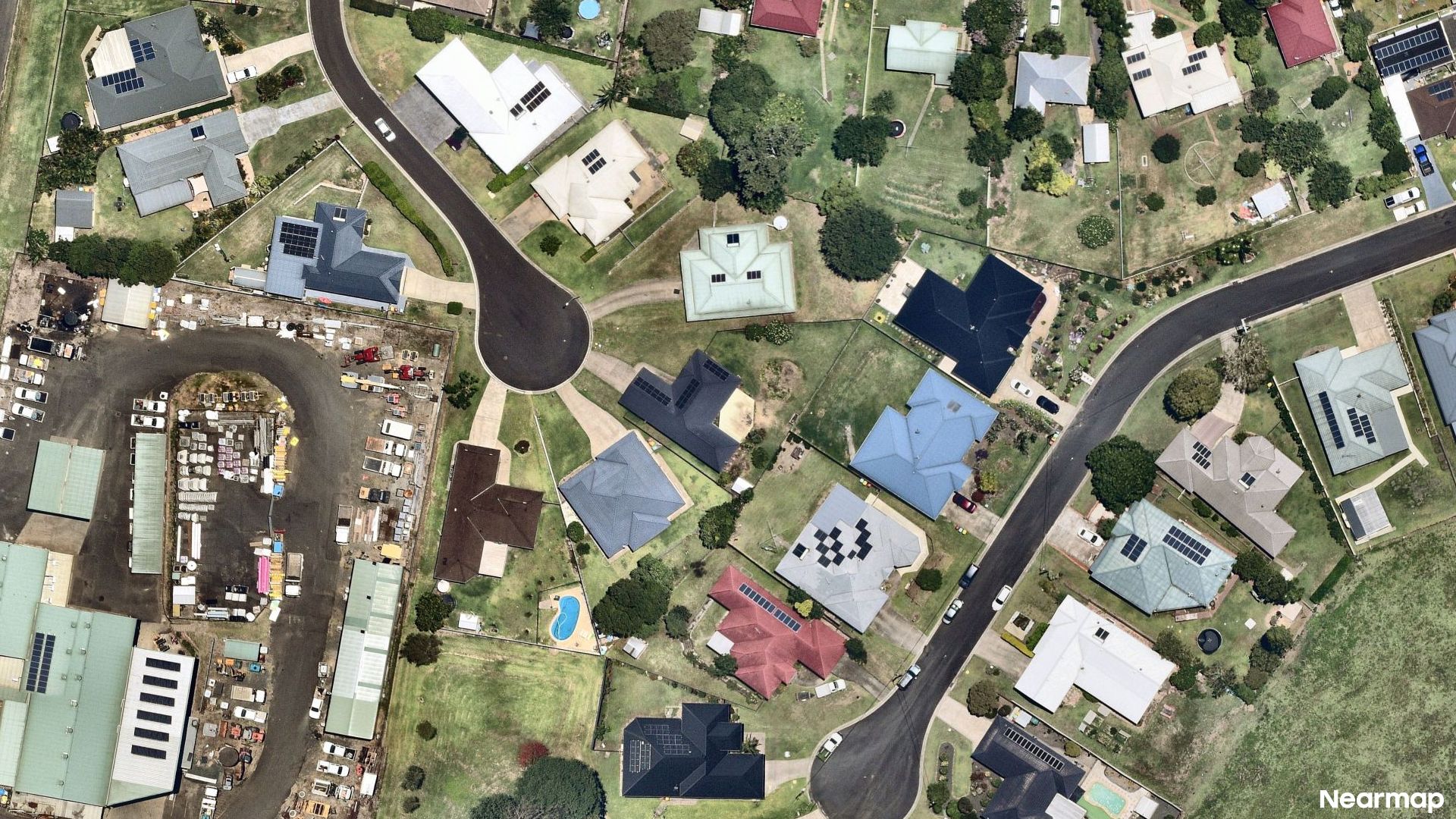 Vertical aerial view