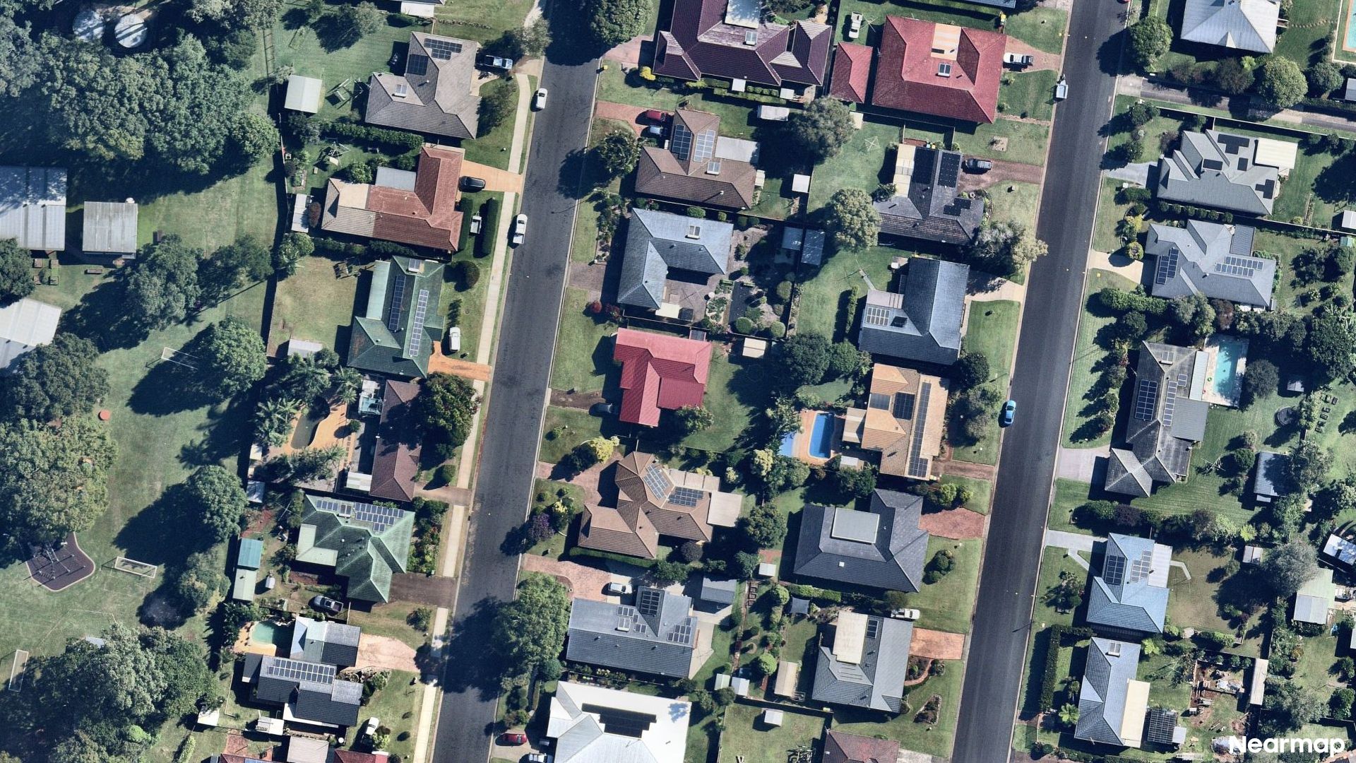 Vertical aerial view