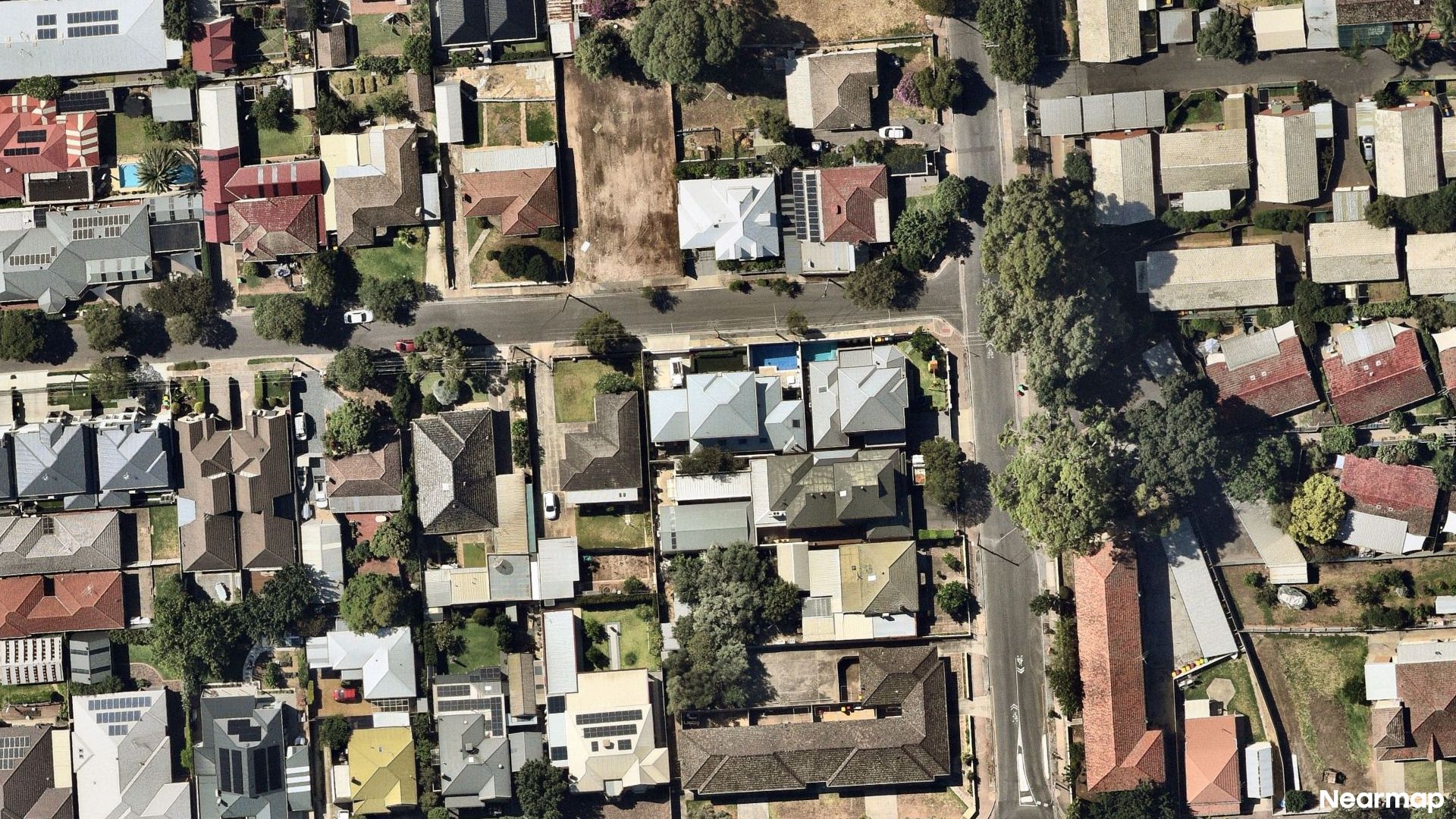 Vertical aerial view