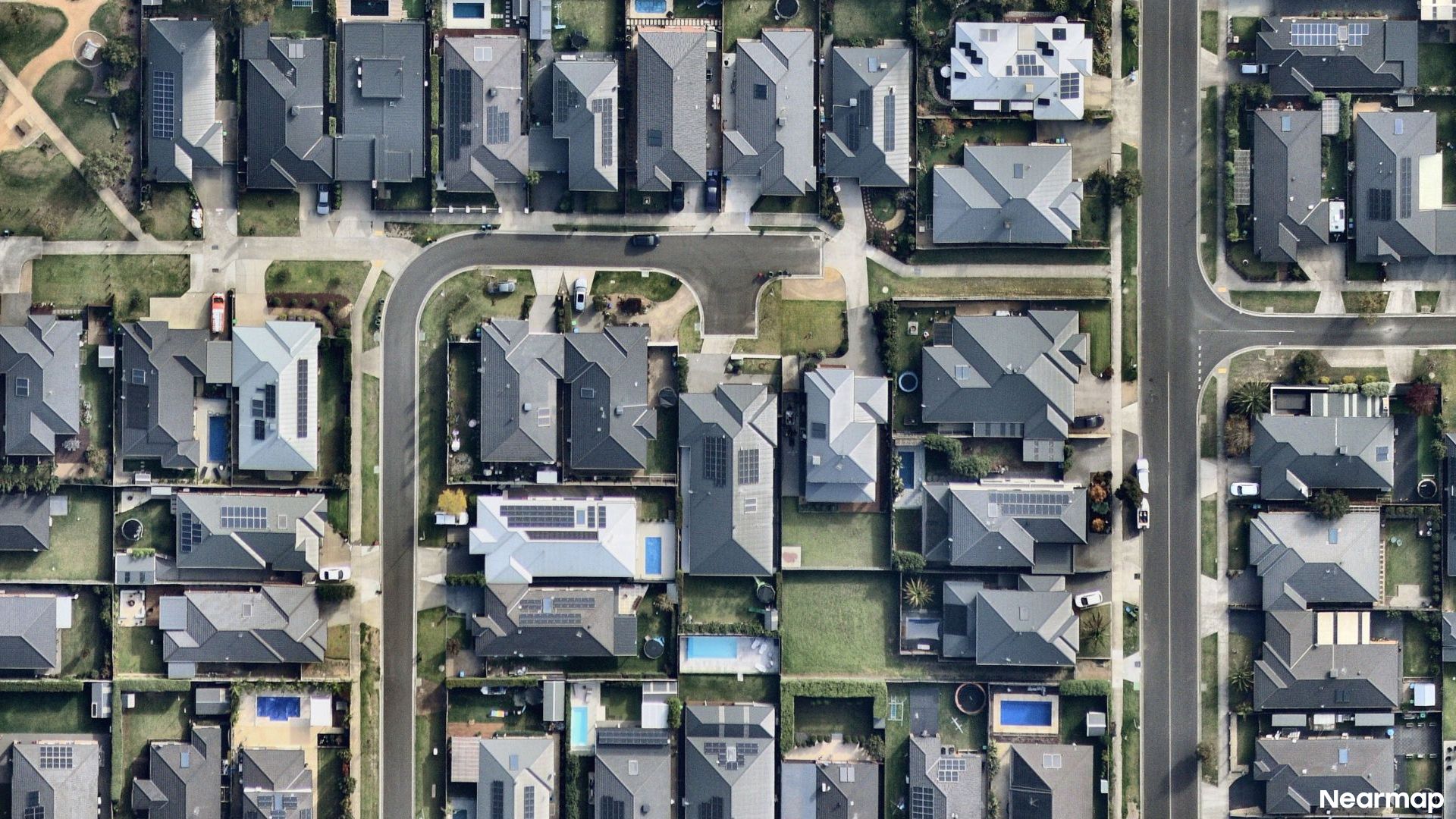 Vertical aerial view