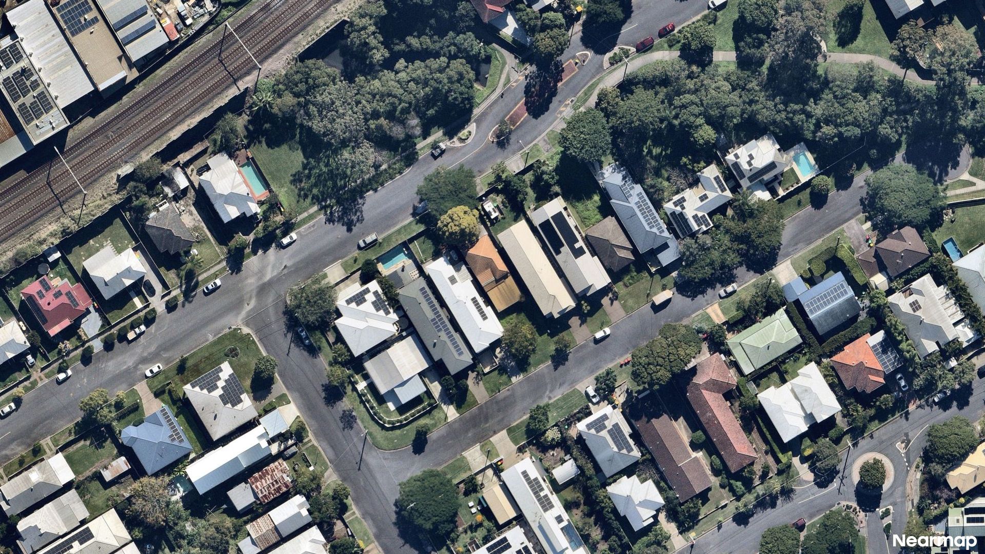 Vertical aerial view