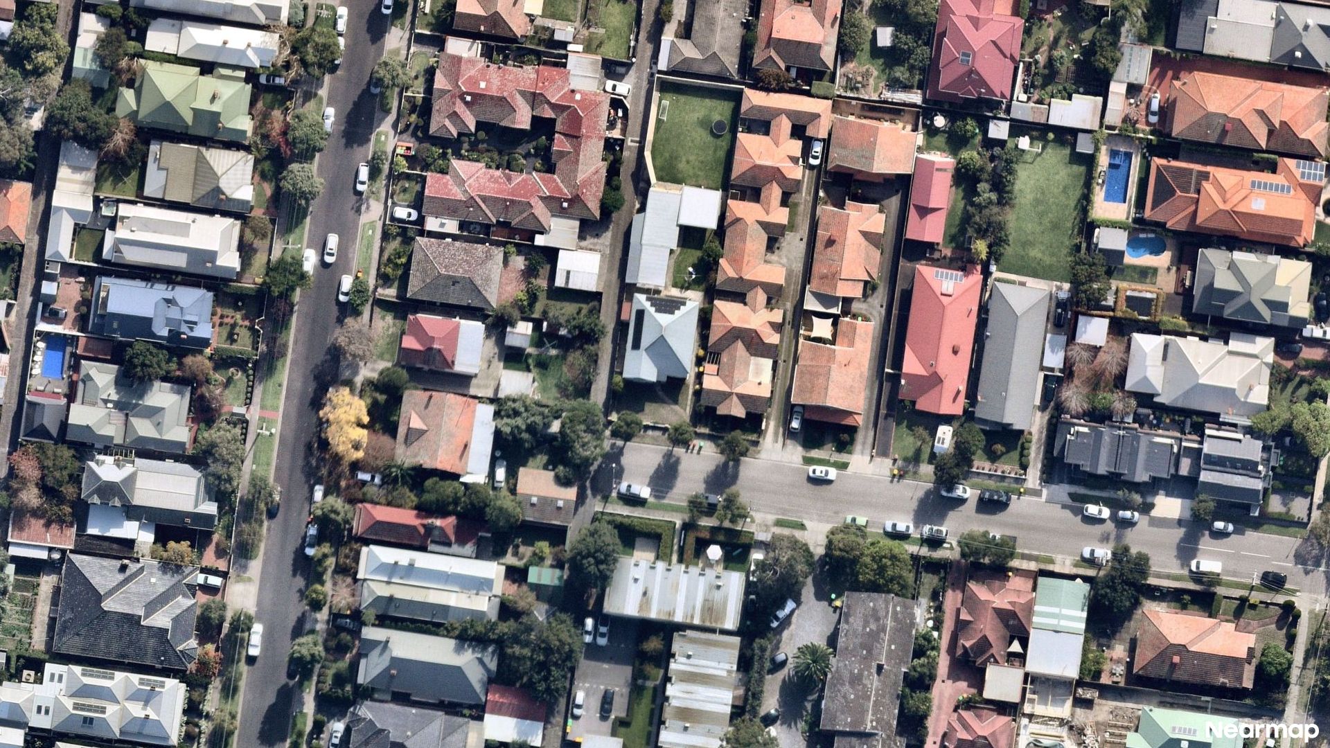 Vertical aerial view