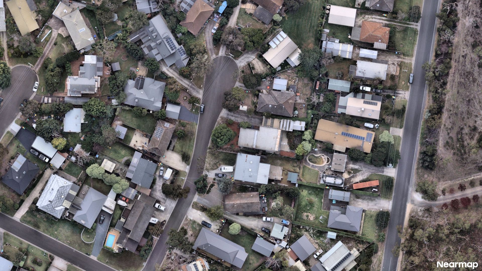 Vertical aerial view
