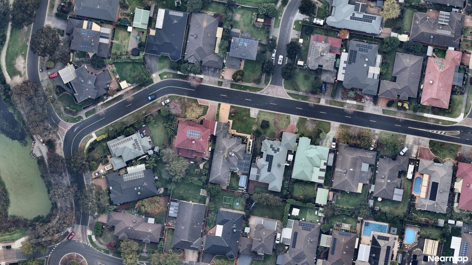 Vertical aerial view