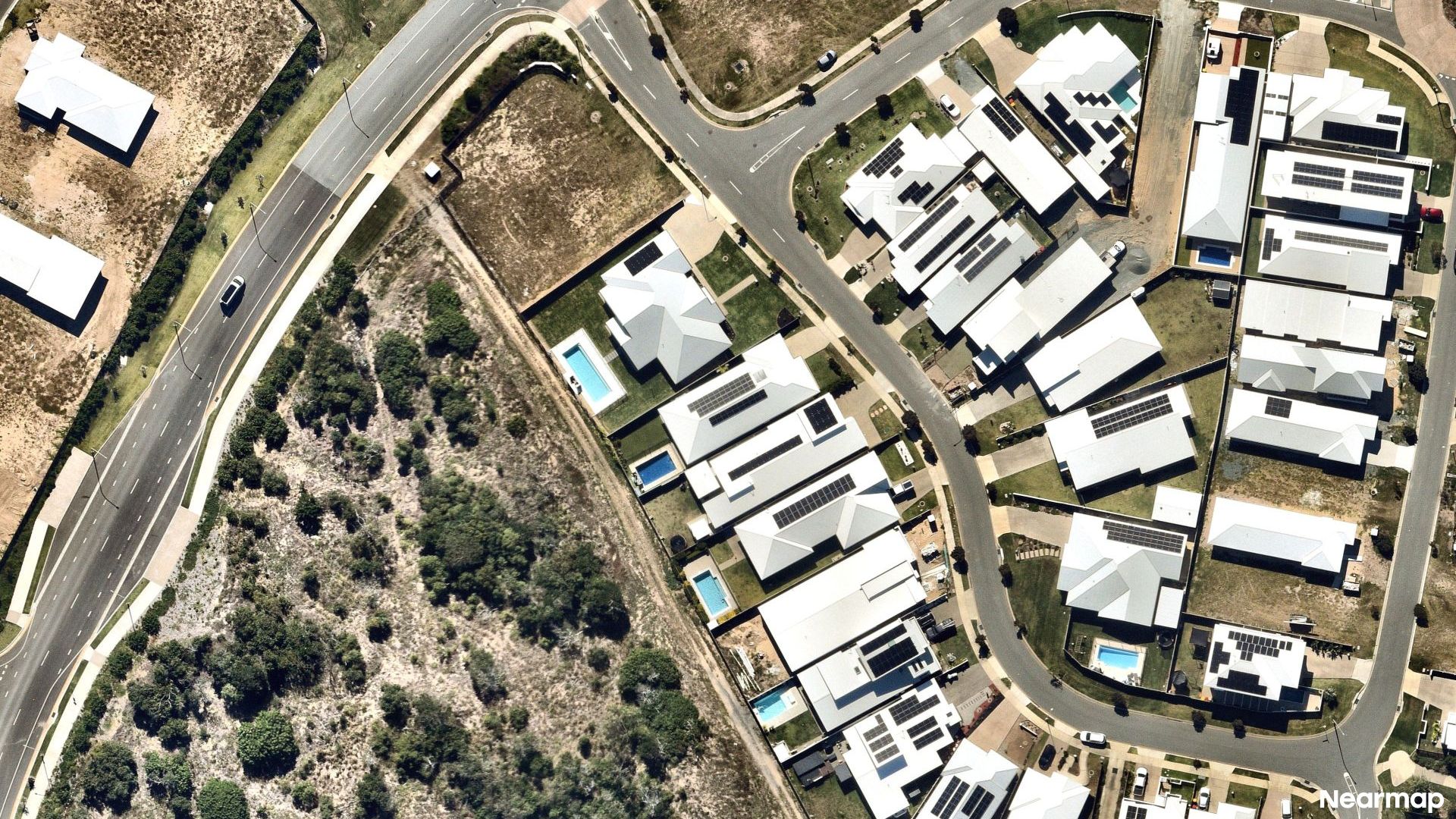 Vertical aerial view