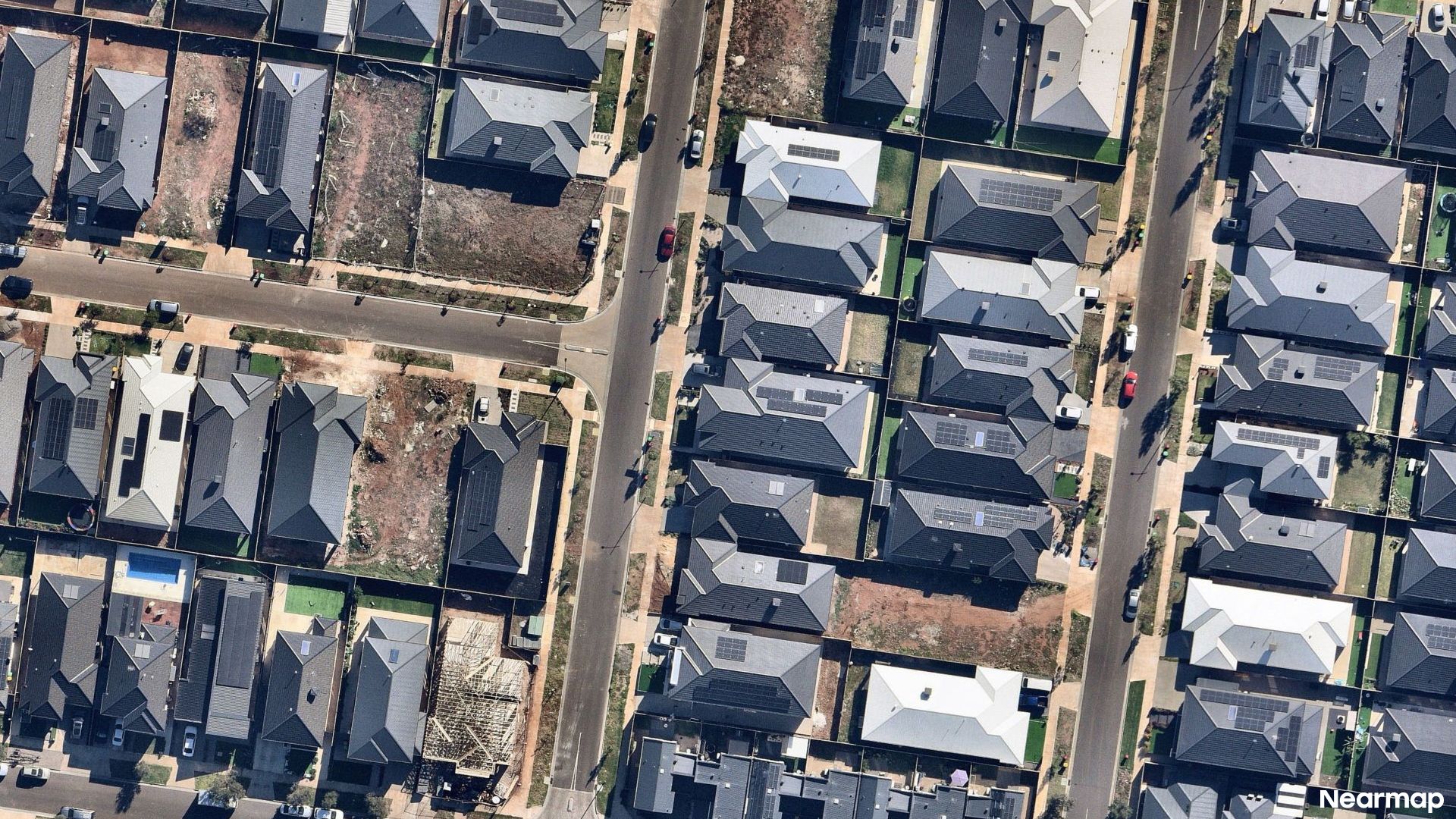Vertical aerial view