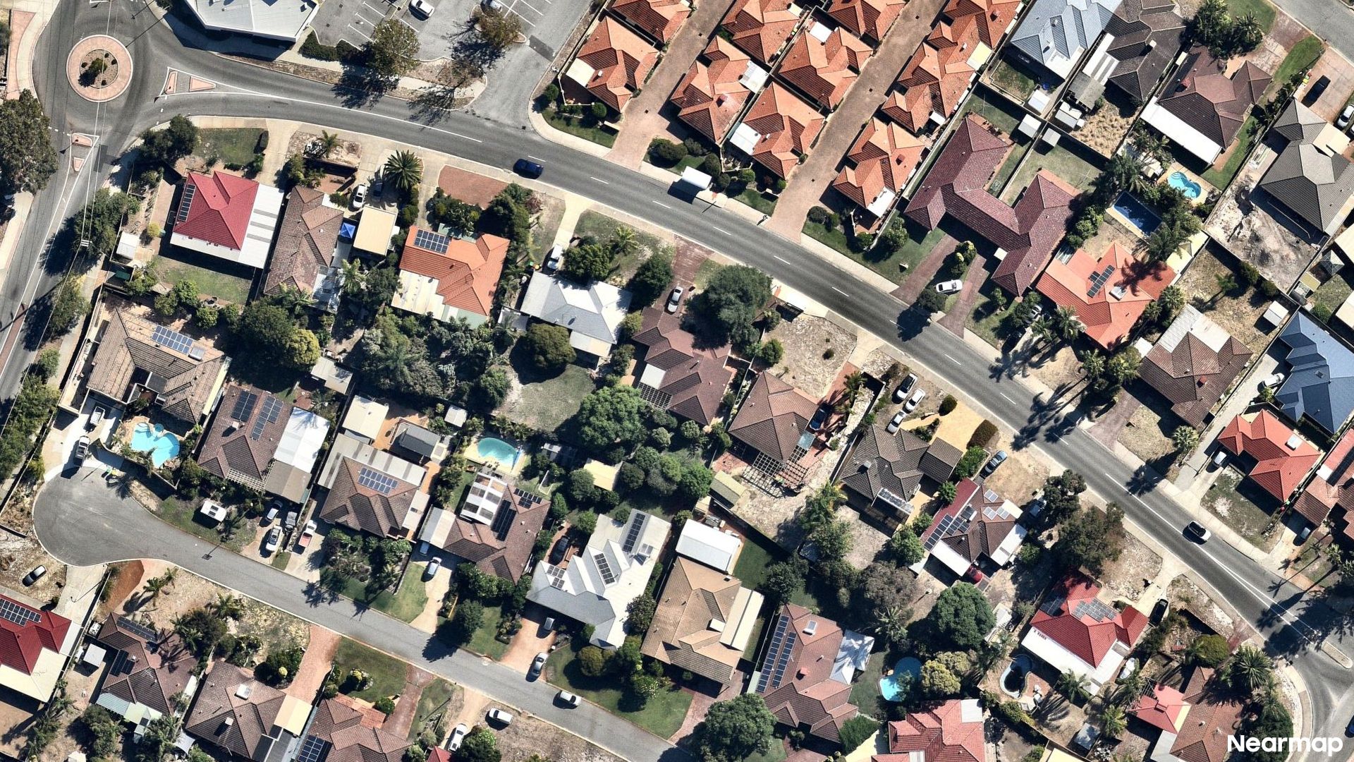 Vertical aerial view