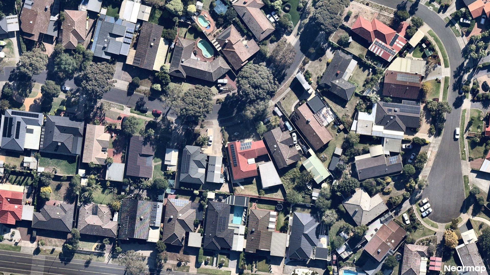 Vertical aerial view