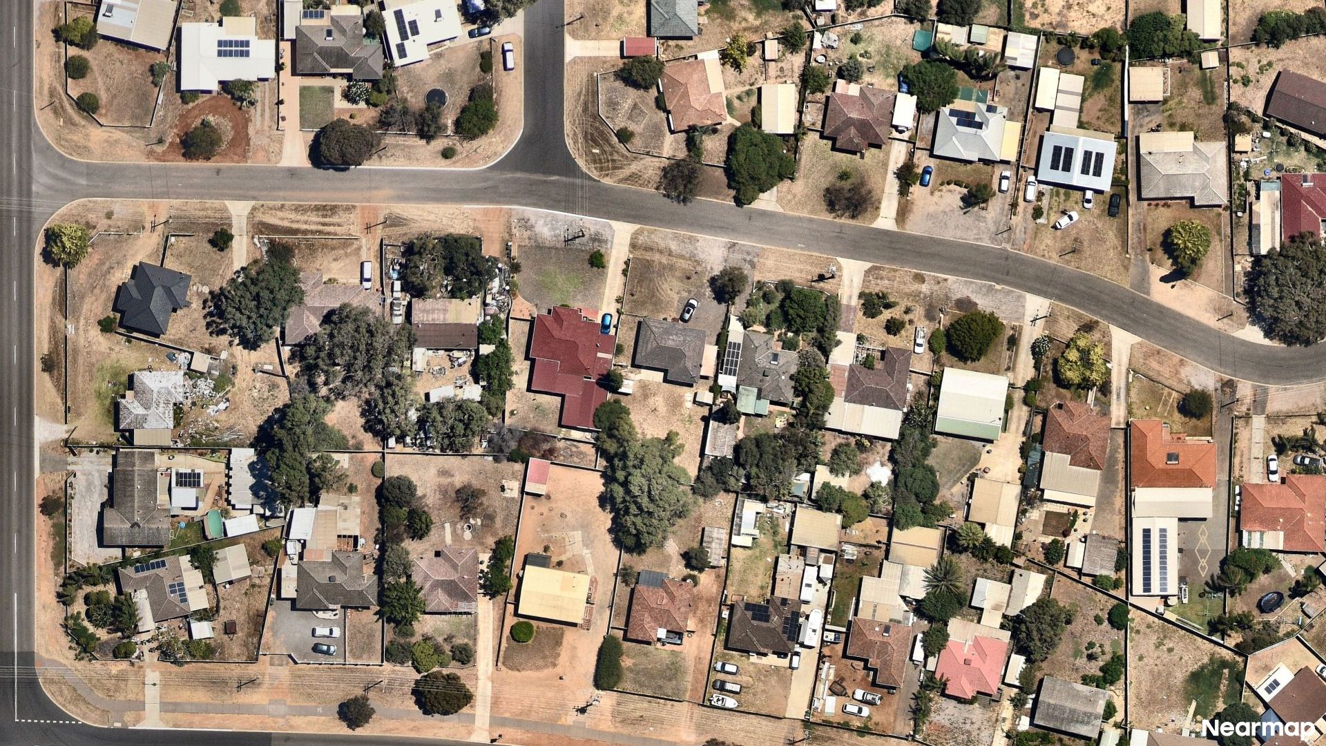 Vertical aerial view