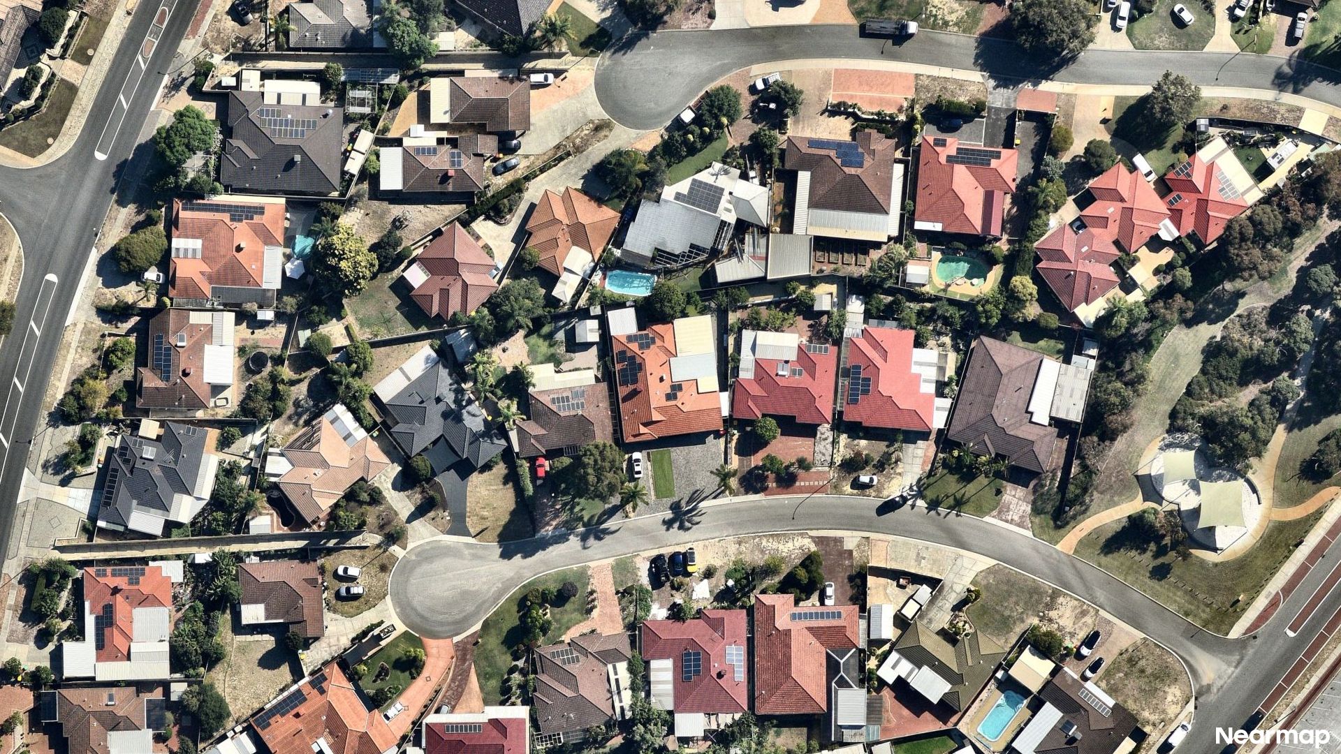 Vertical aerial view