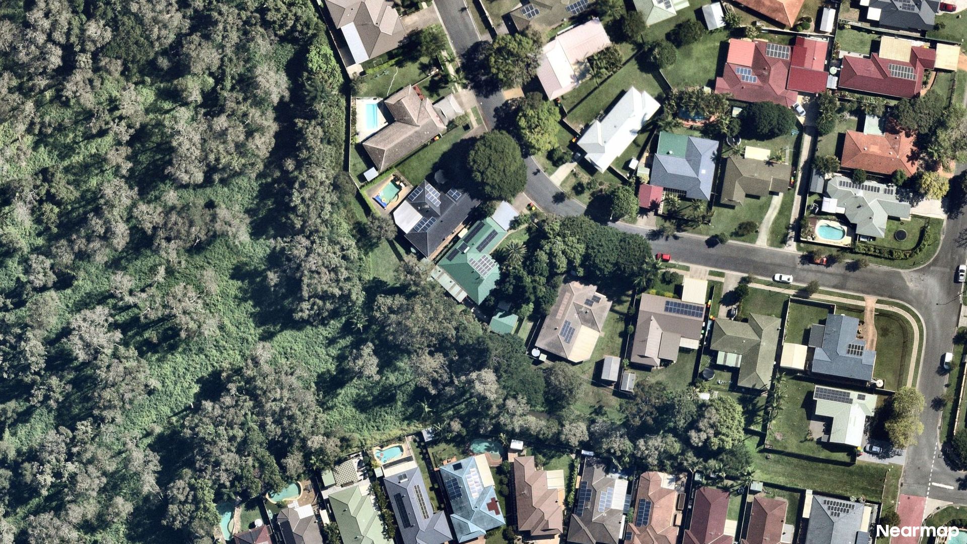 Vertical aerial view