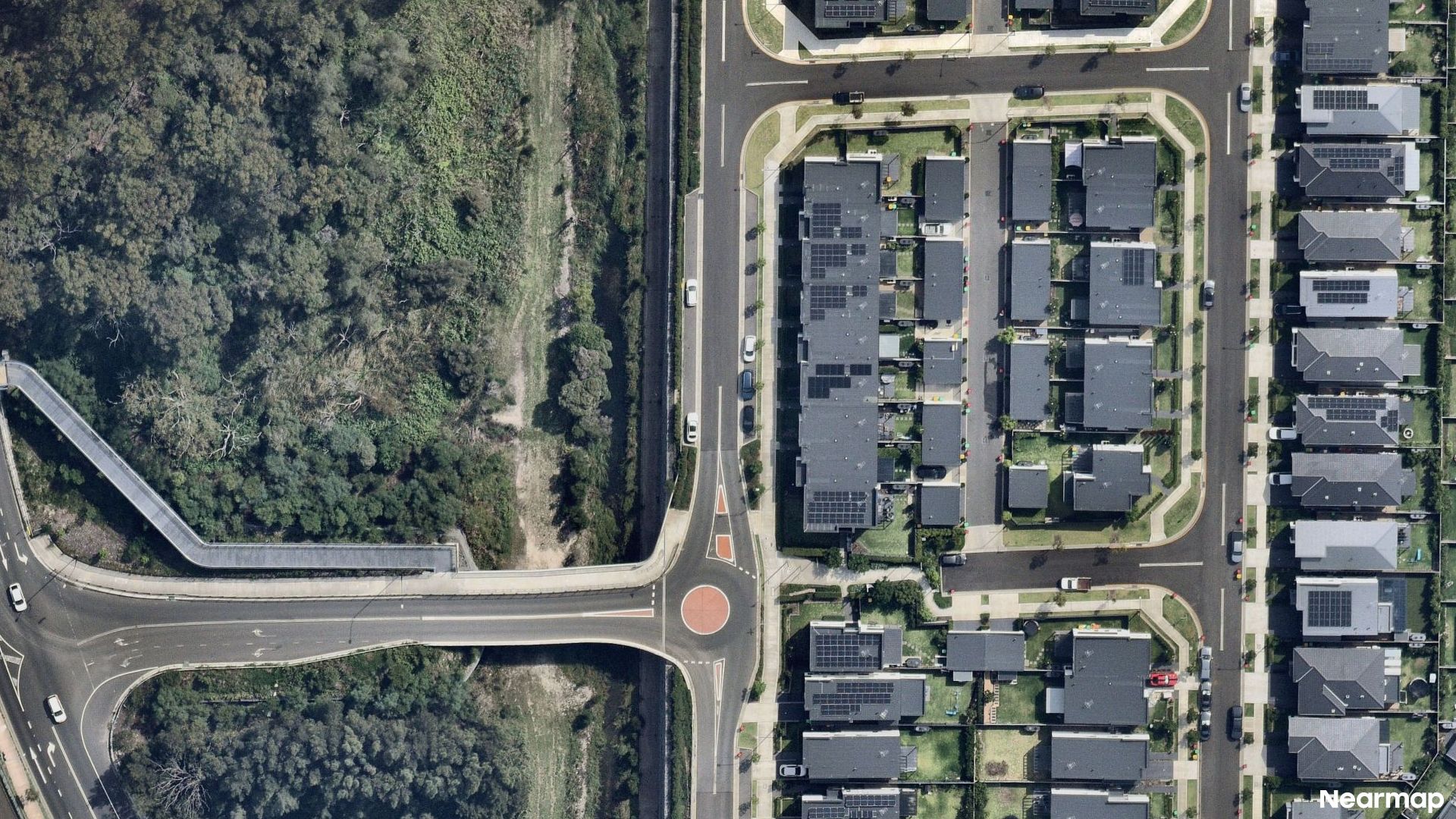 Vertical aerial view
