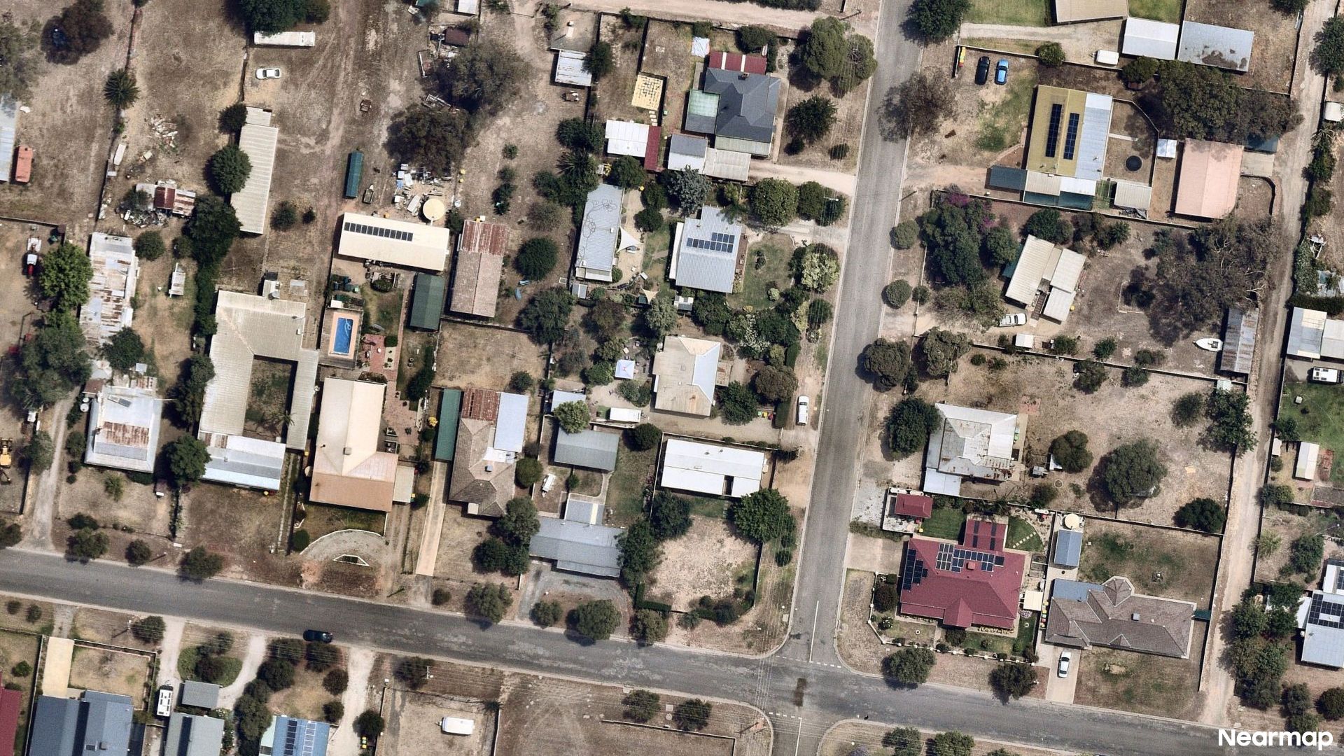 Vertical aerial view