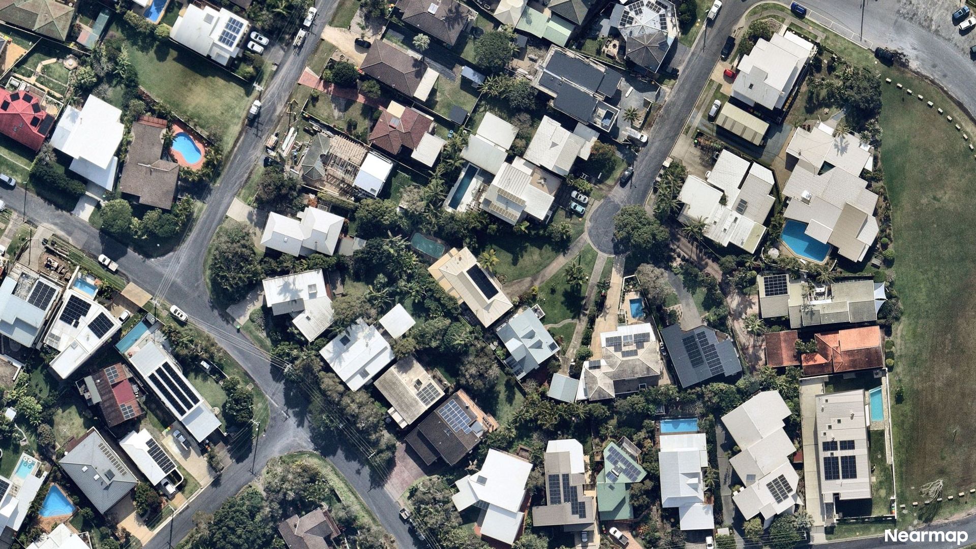 Vertical aerial view