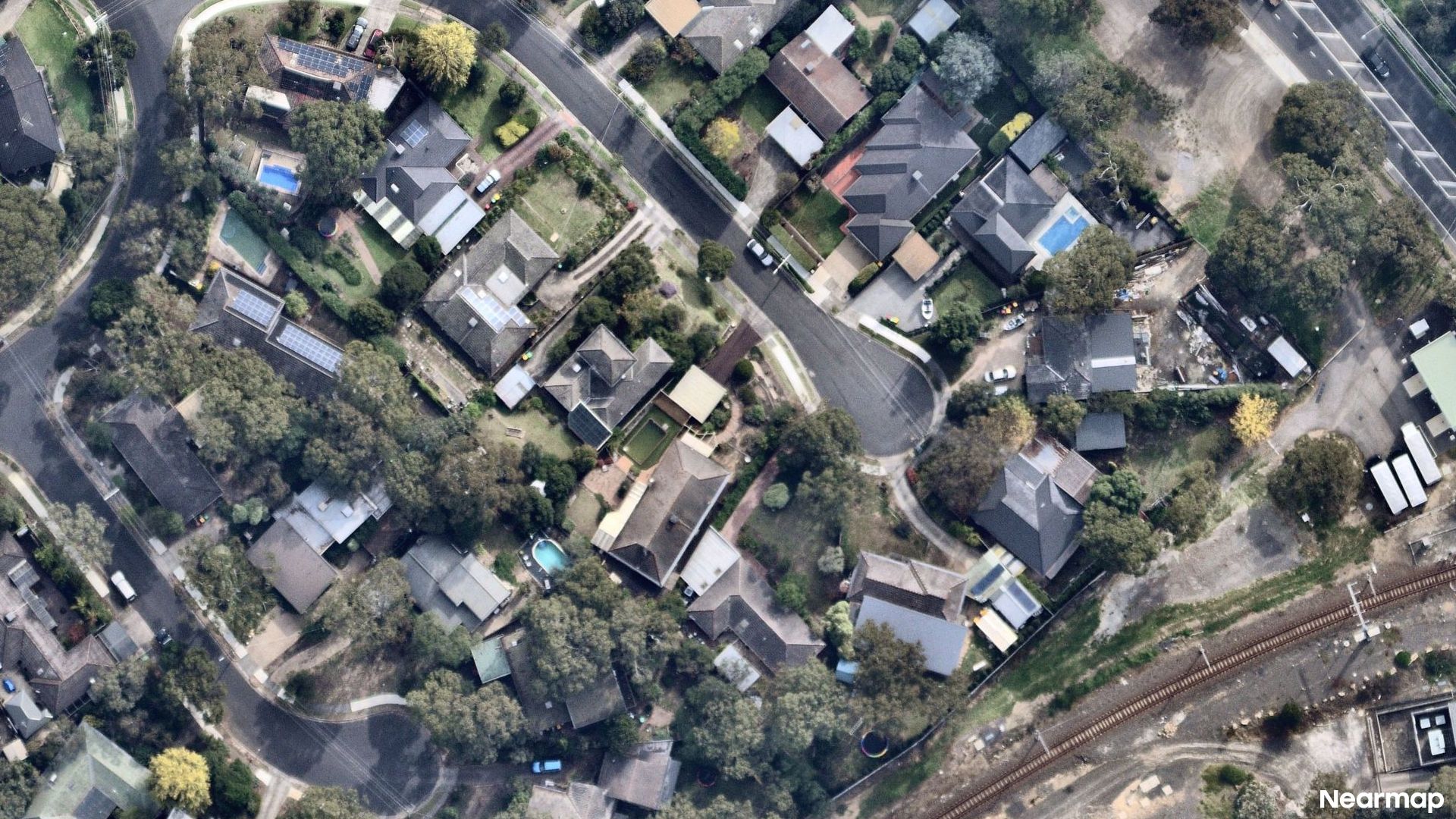 Vertical aerial view