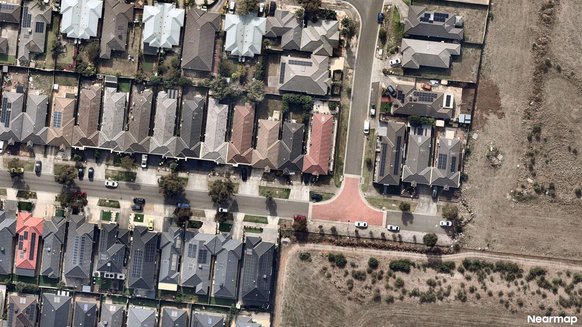 Vertical aerial view