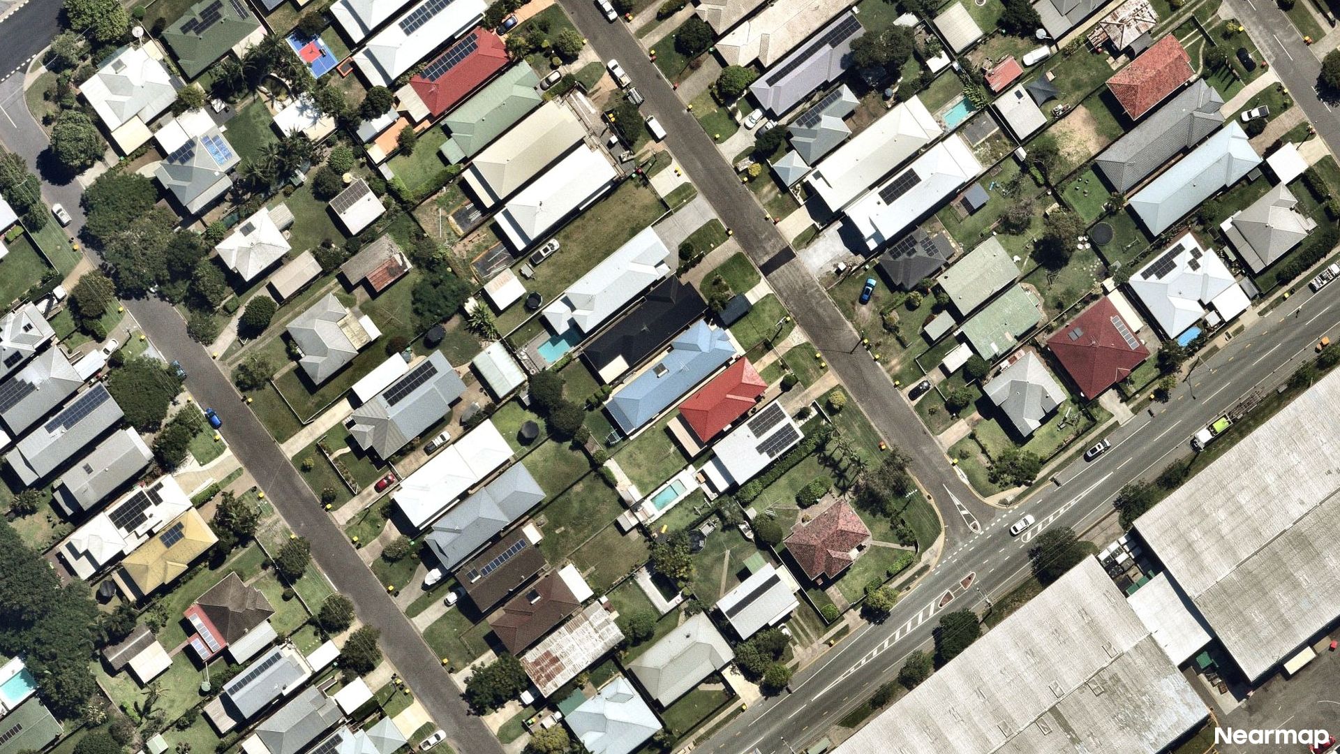 Vertical aerial view