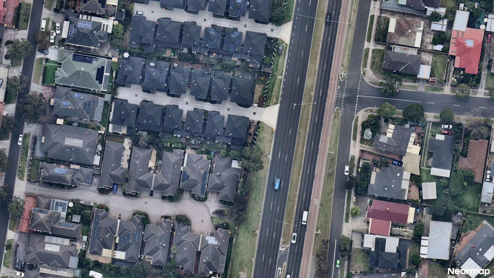 Vertical aerial view
