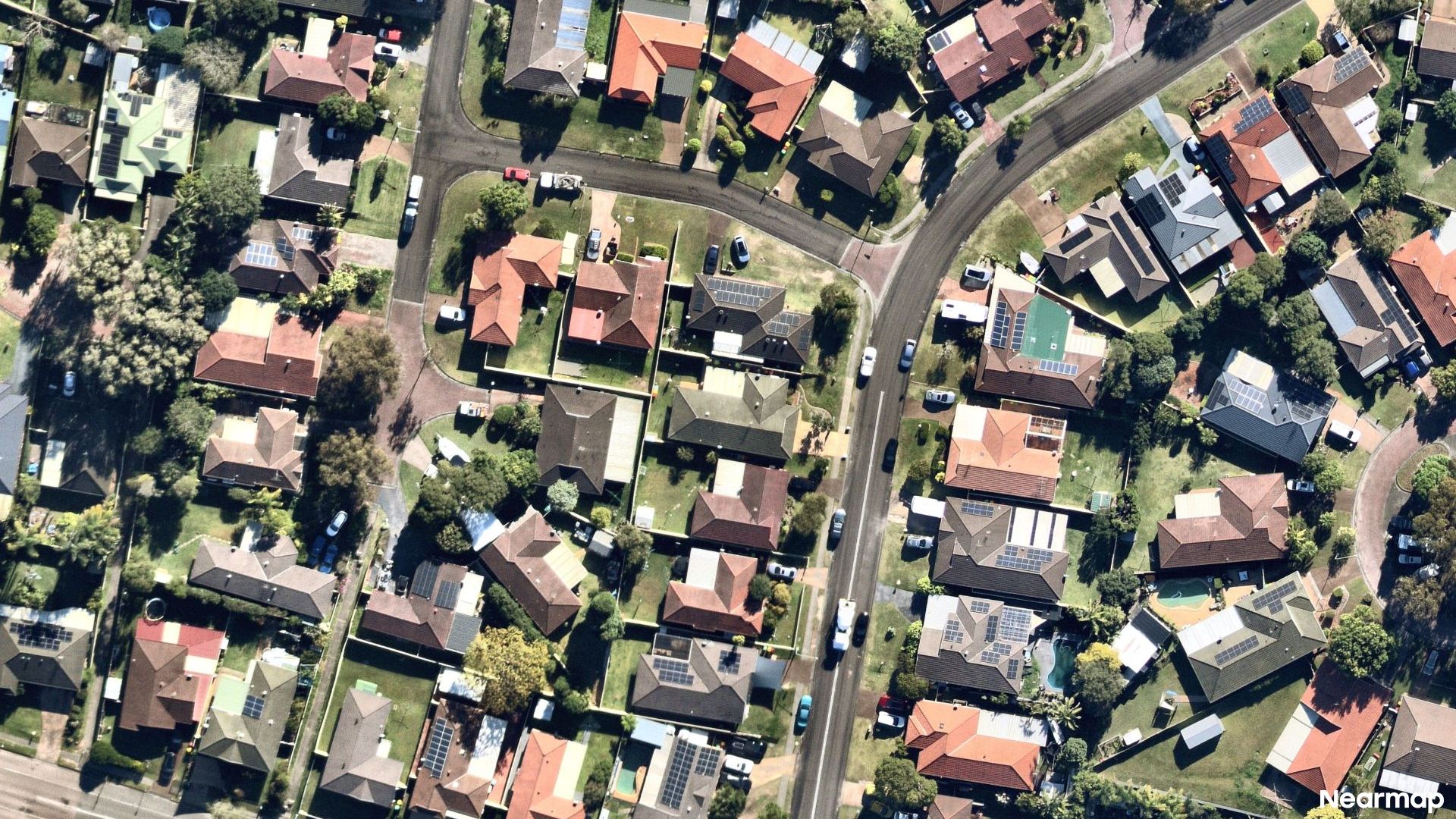 Vertical aerial view