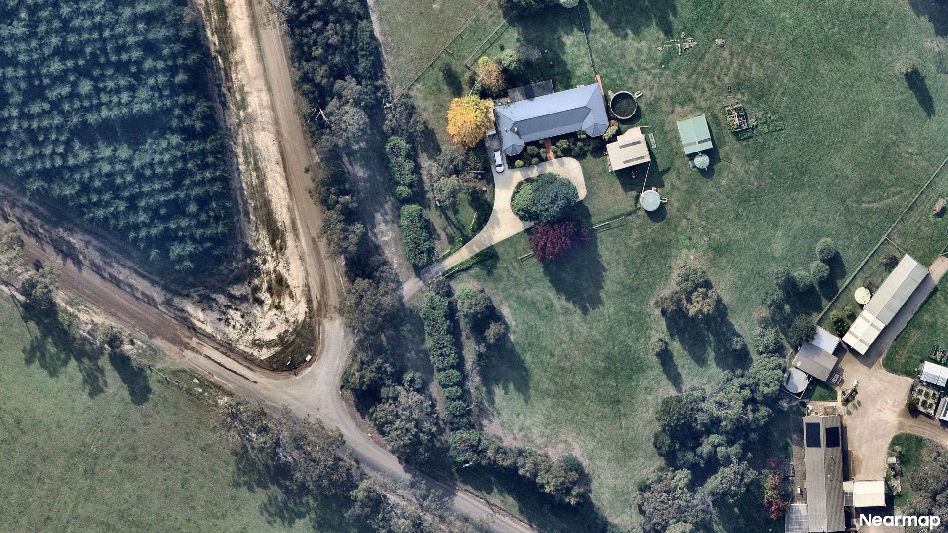 Vertical aerial view