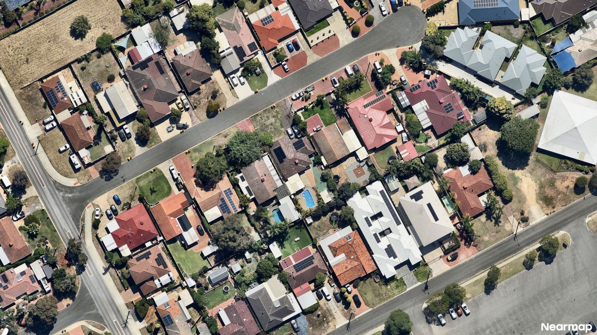 Vertical aerial view