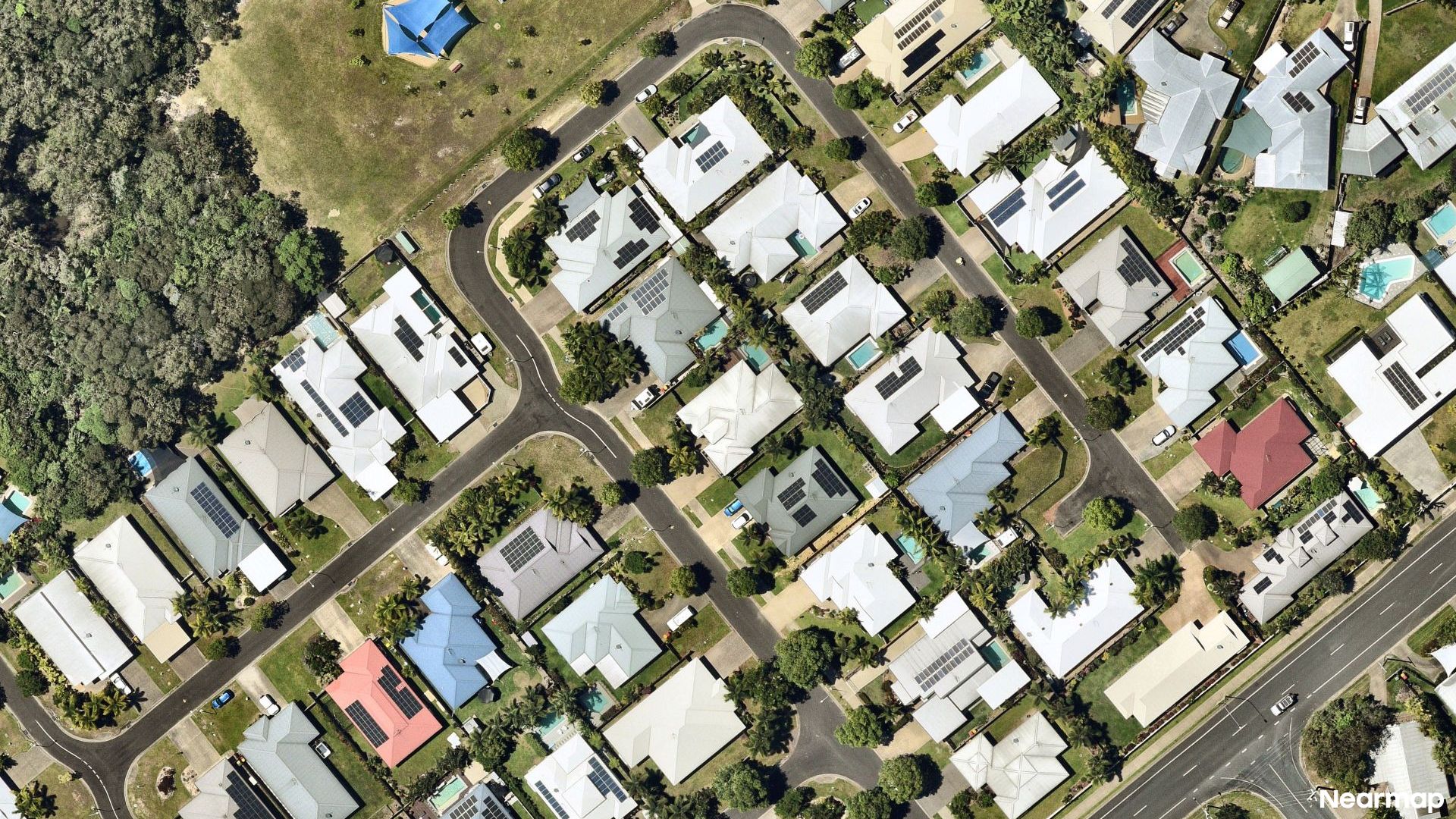 Vertical aerial view