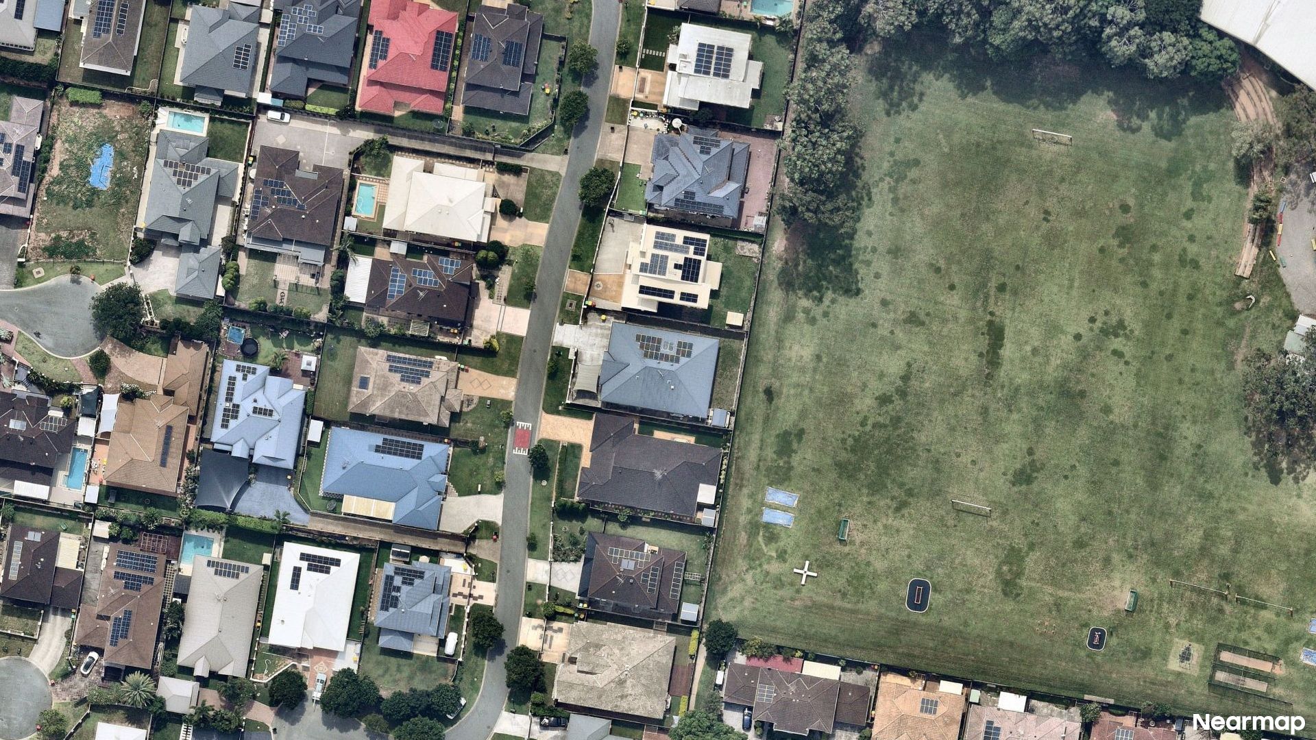 Vertical aerial view