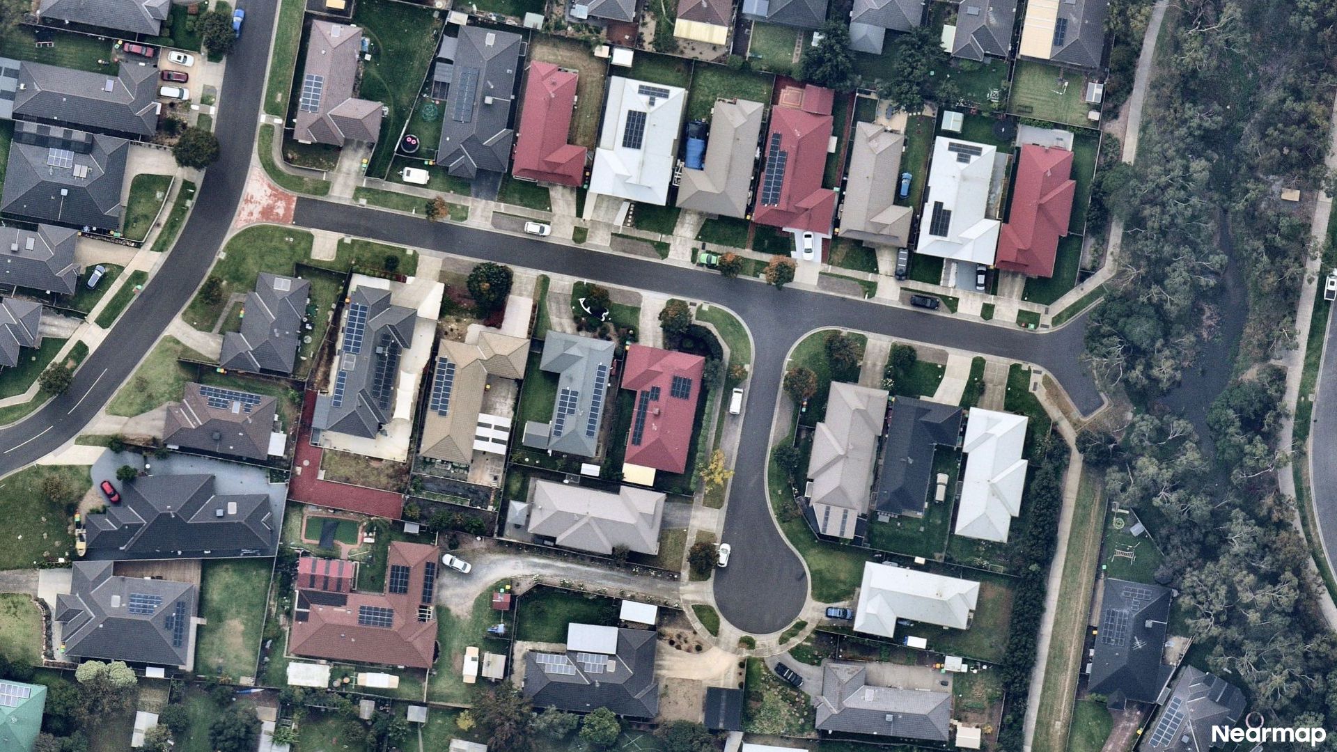 Vertical aerial view
