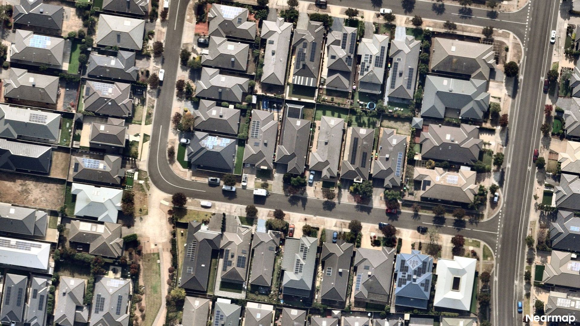Vertical aerial view