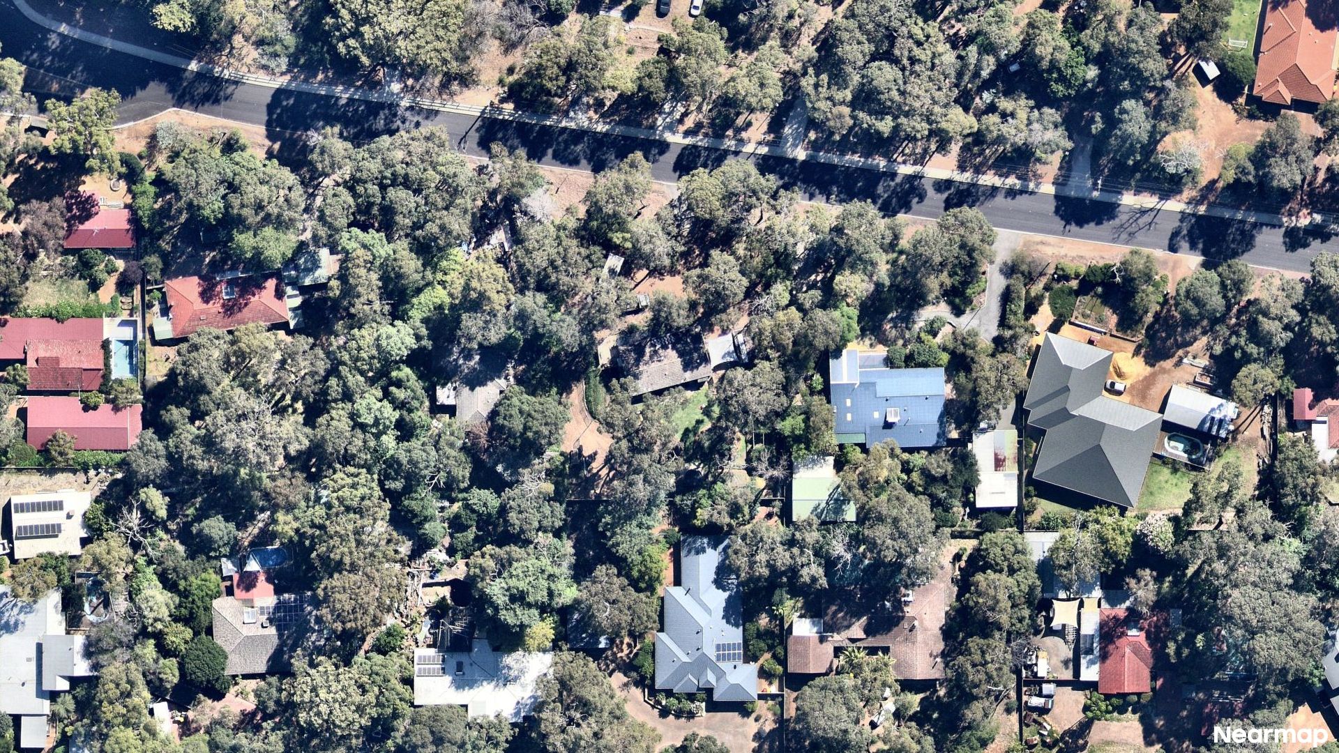 Vertical aerial view