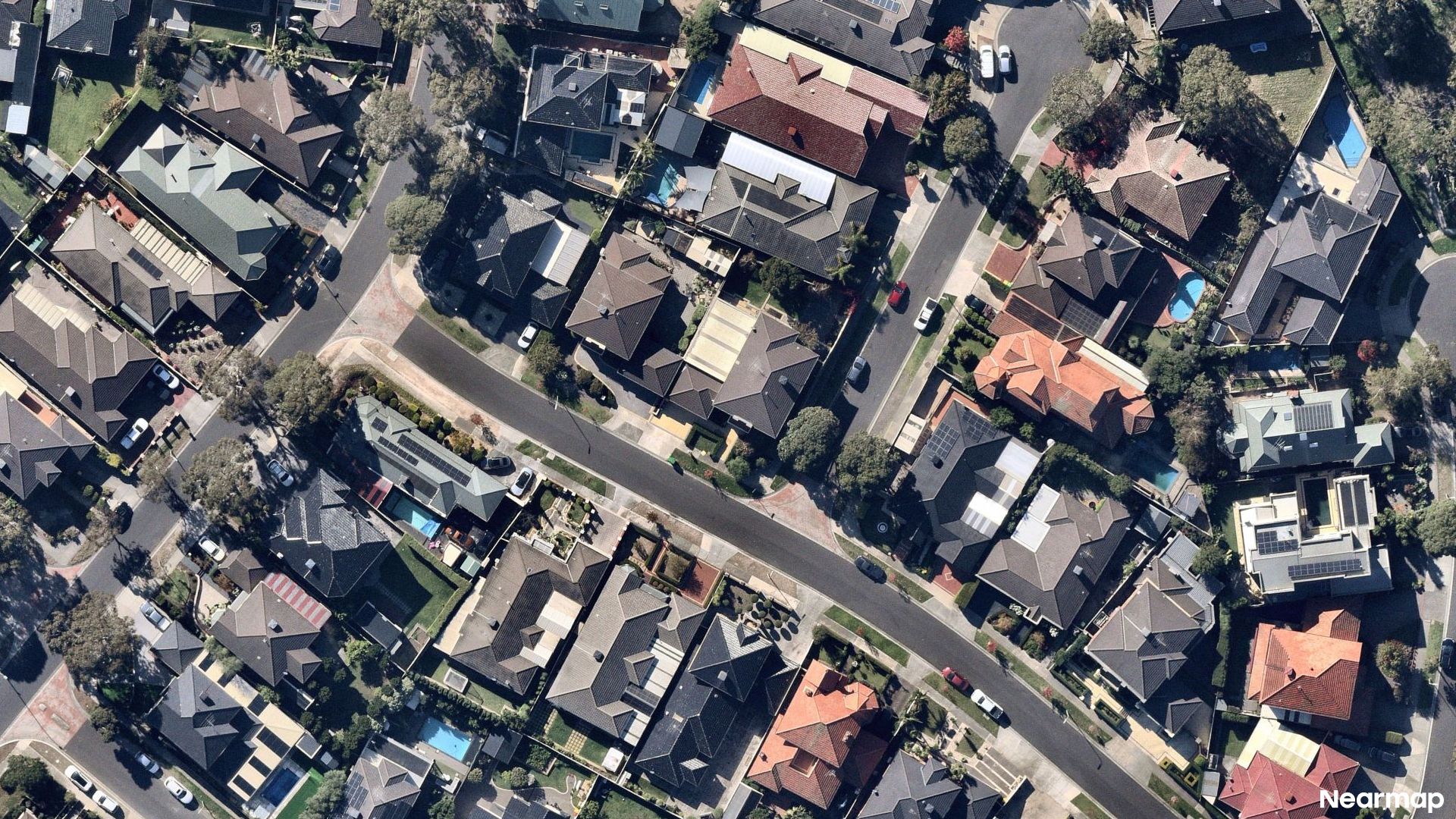 Vertical aerial view