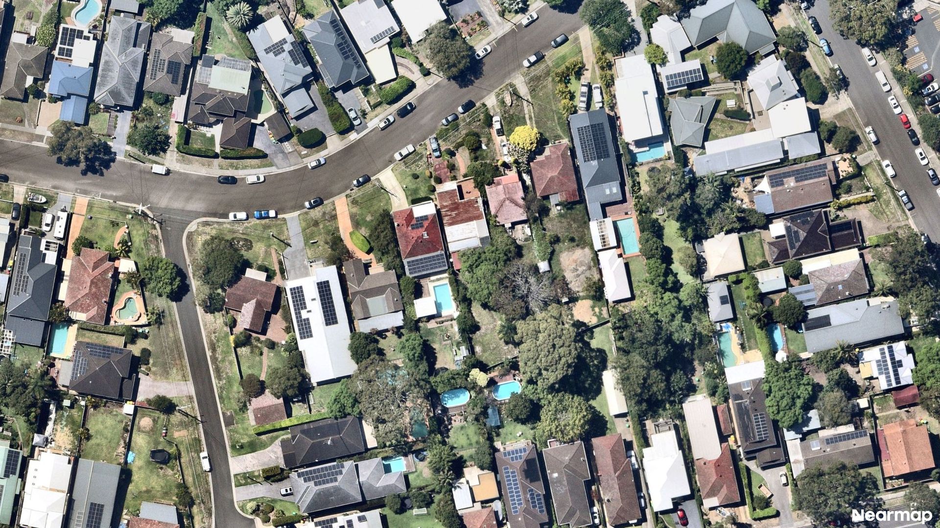 Vertical aerial view