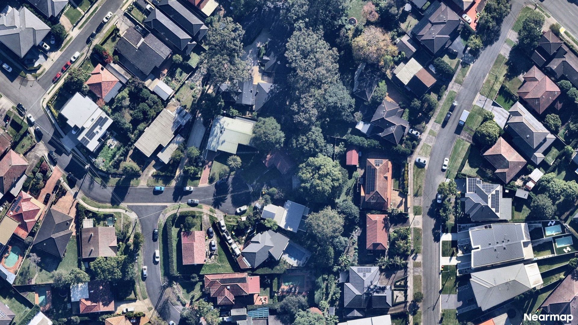 Vertical aerial view