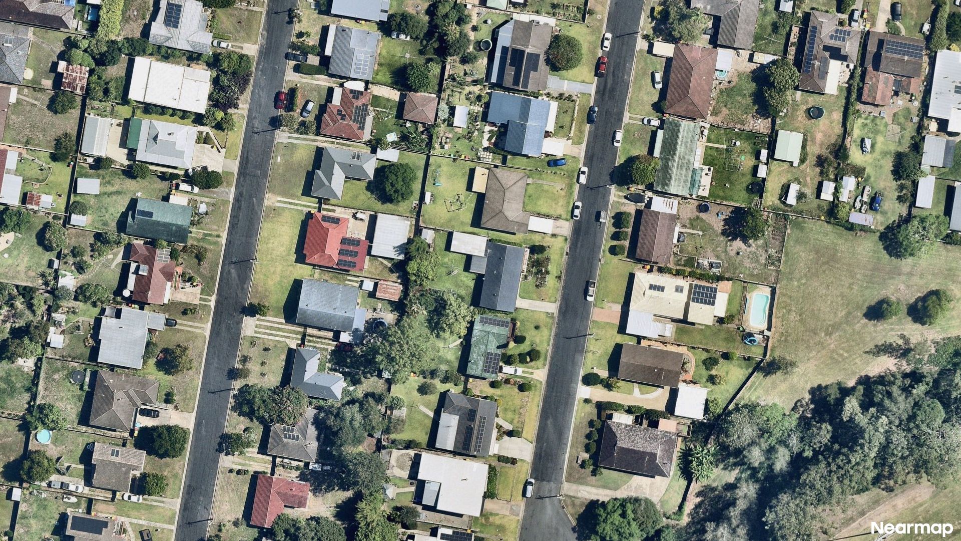 Vertical aerial view