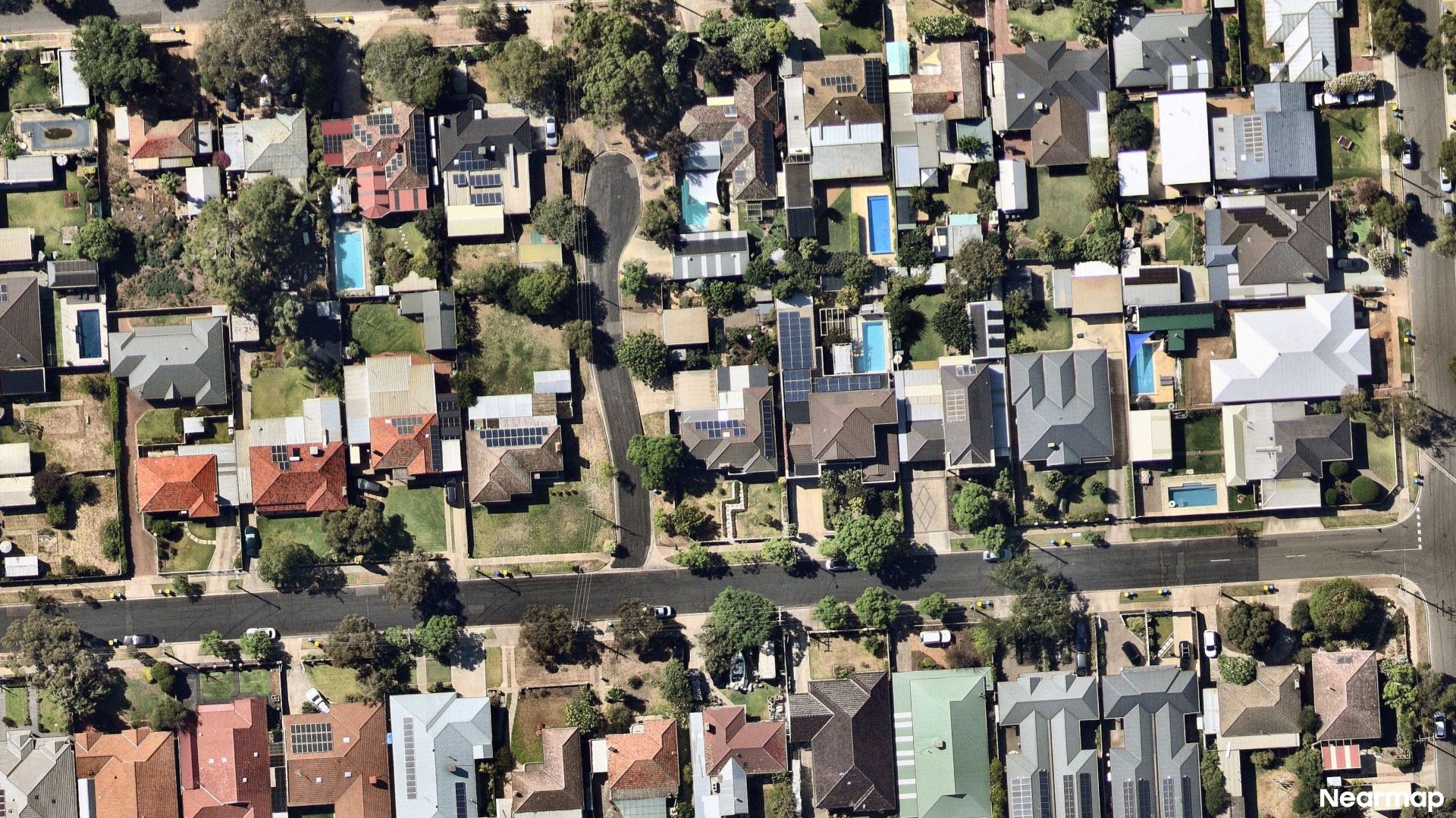 Vertical aerial view