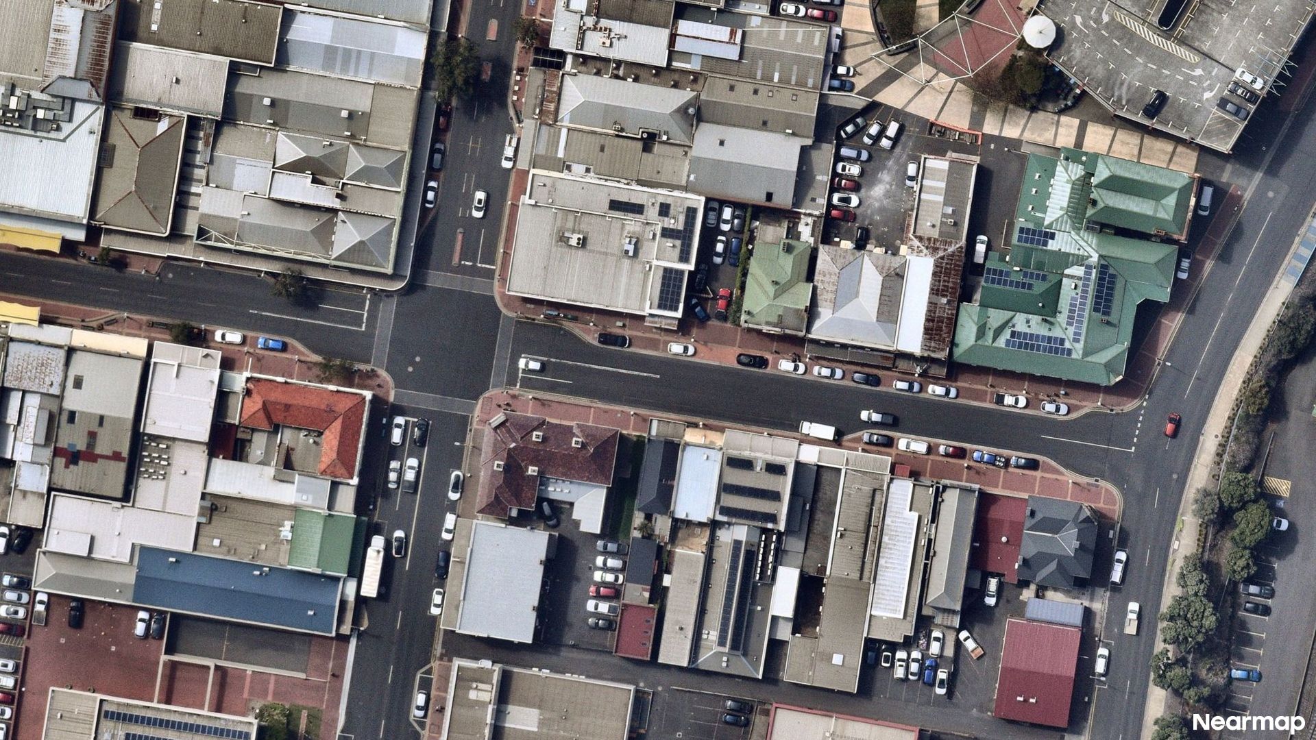 Vertical aerial view