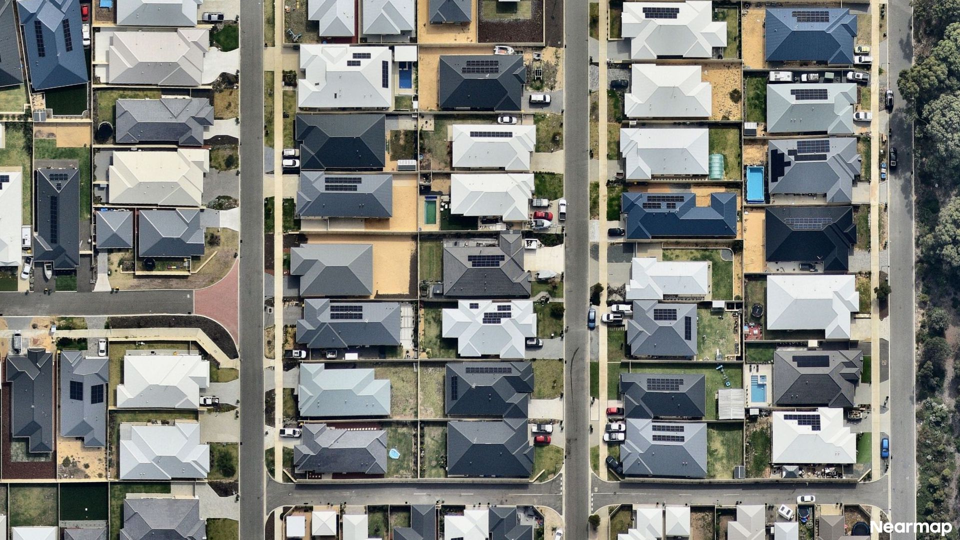 Vertical aerial view