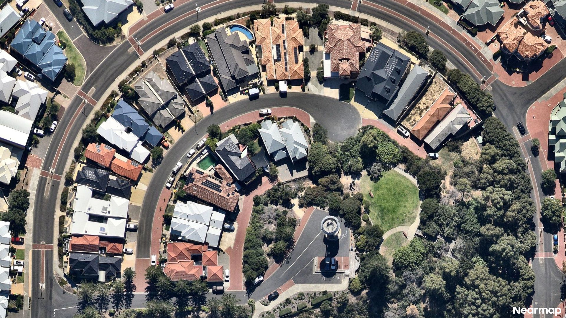 Vertical aerial view