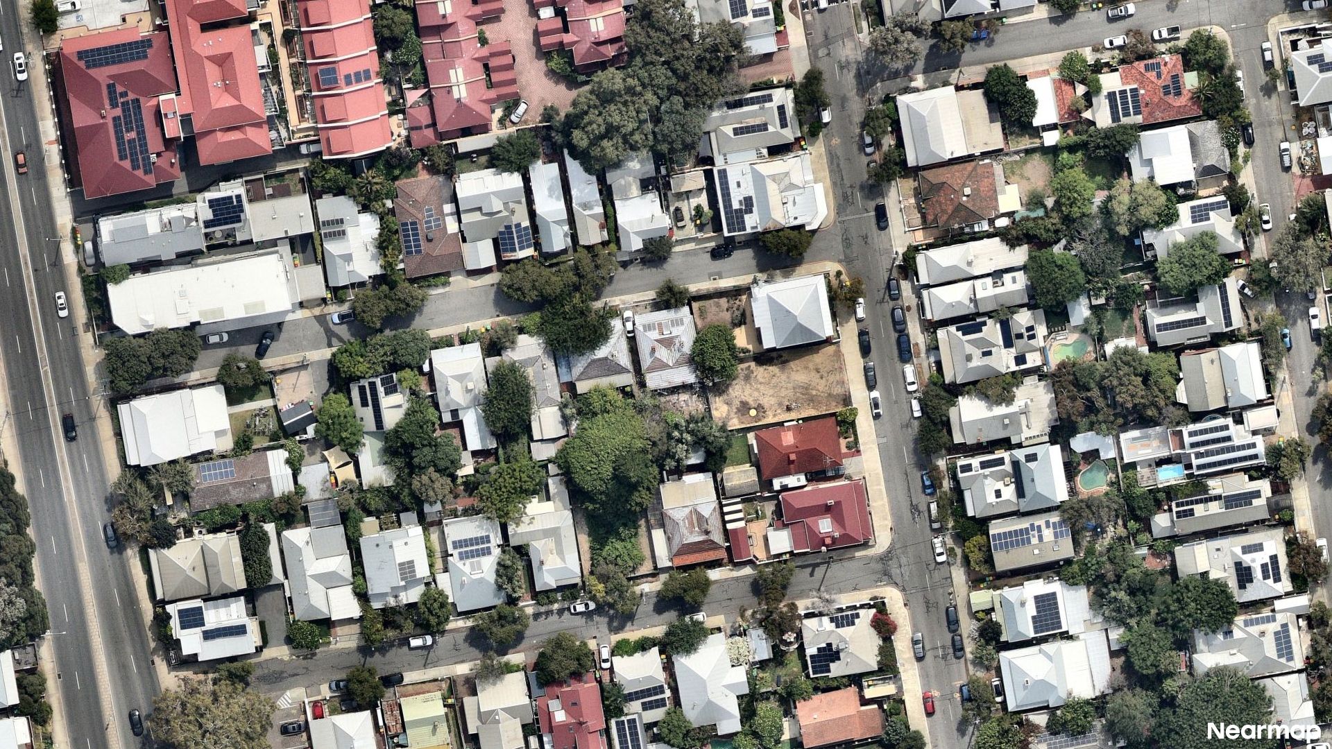 Vertical aerial view