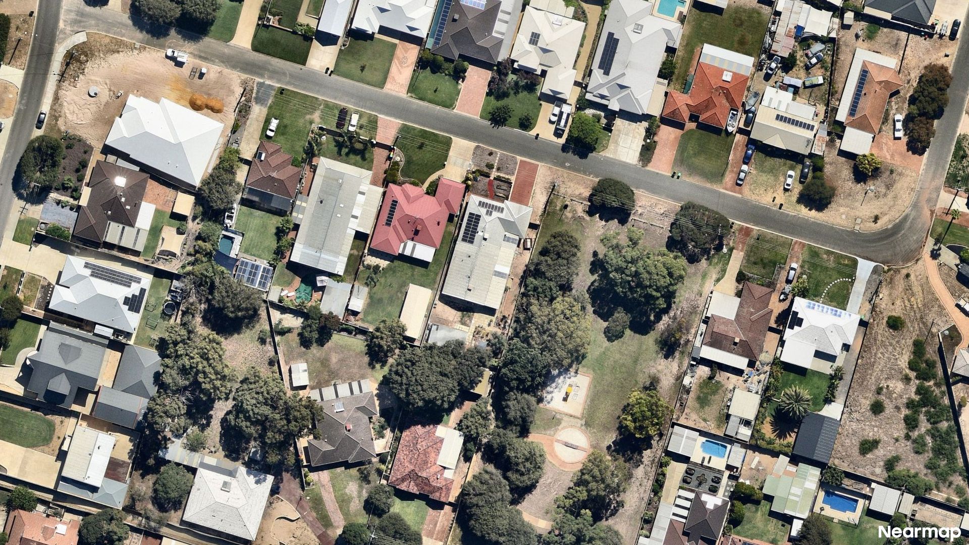 Vertical aerial view