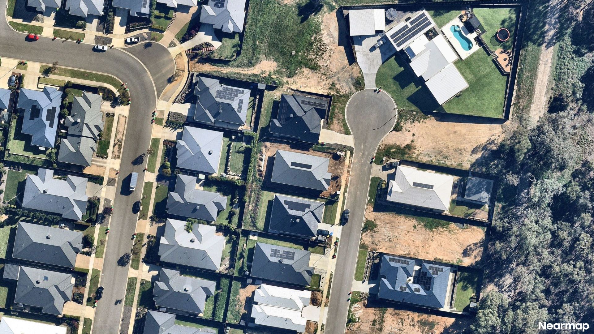 Vertical aerial view