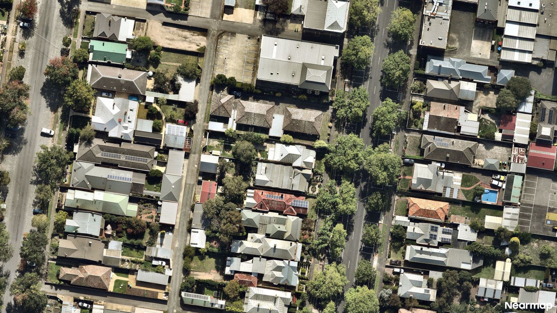 Vertical aerial view