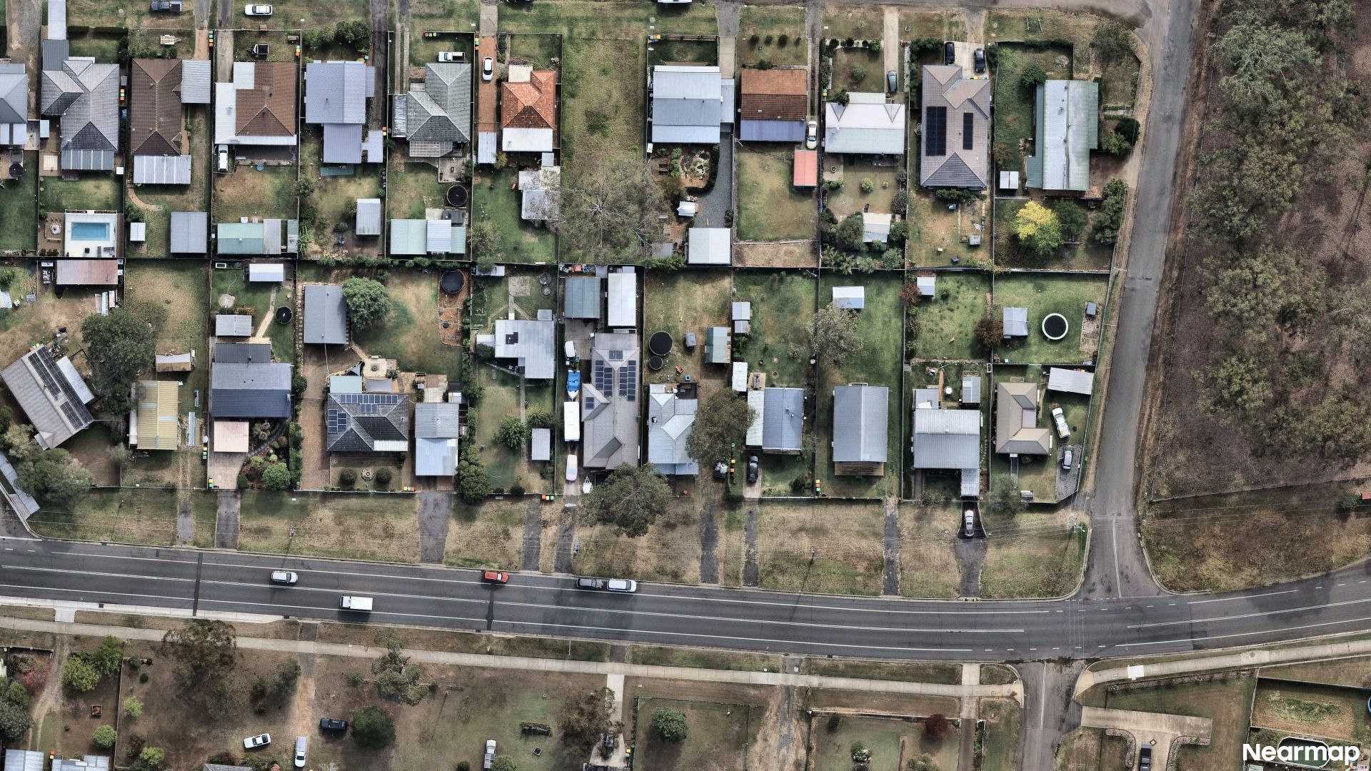 Vertical aerial view